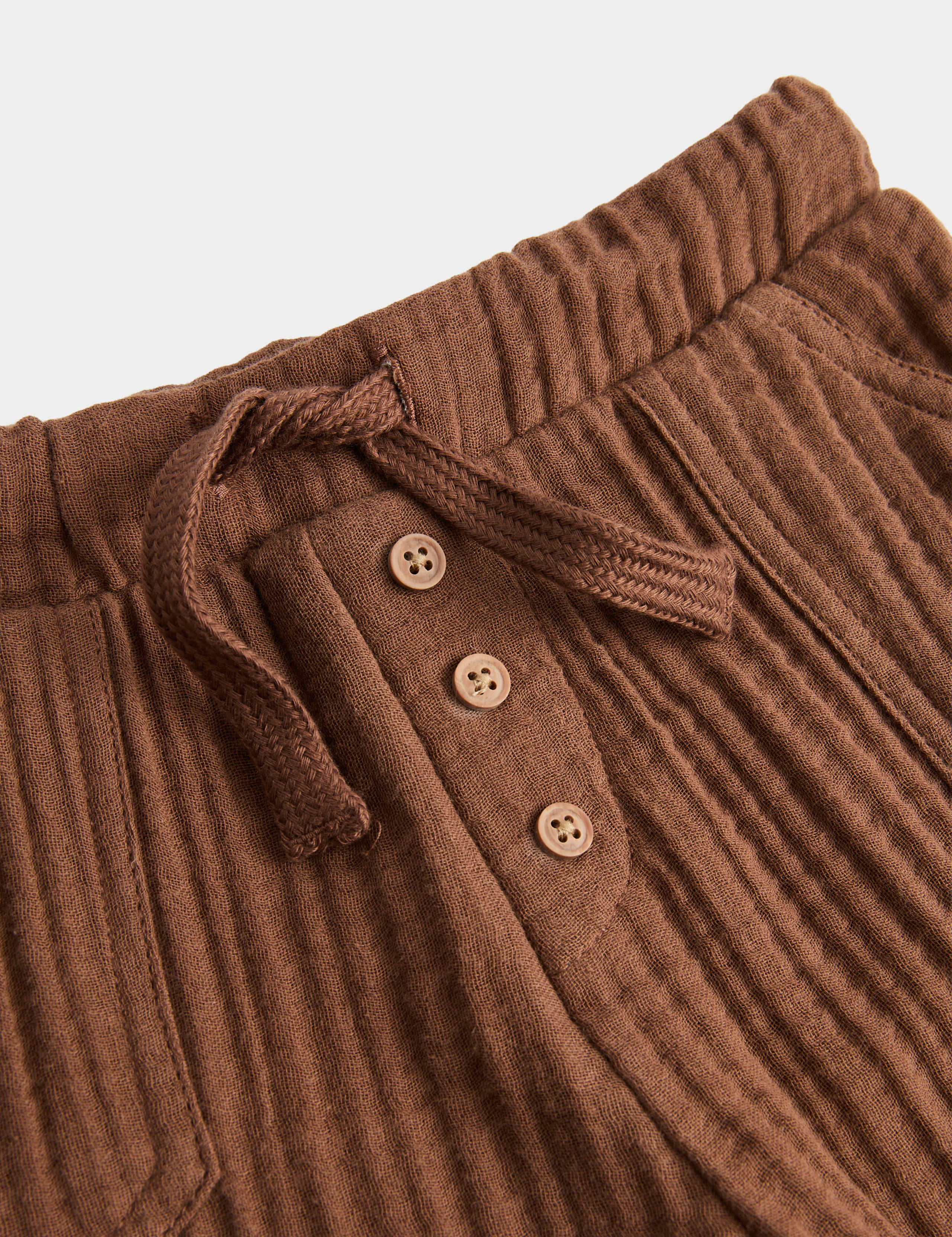 Pure Cotton Double Cloth Trousers (0-5 Yrs) 2 of 2