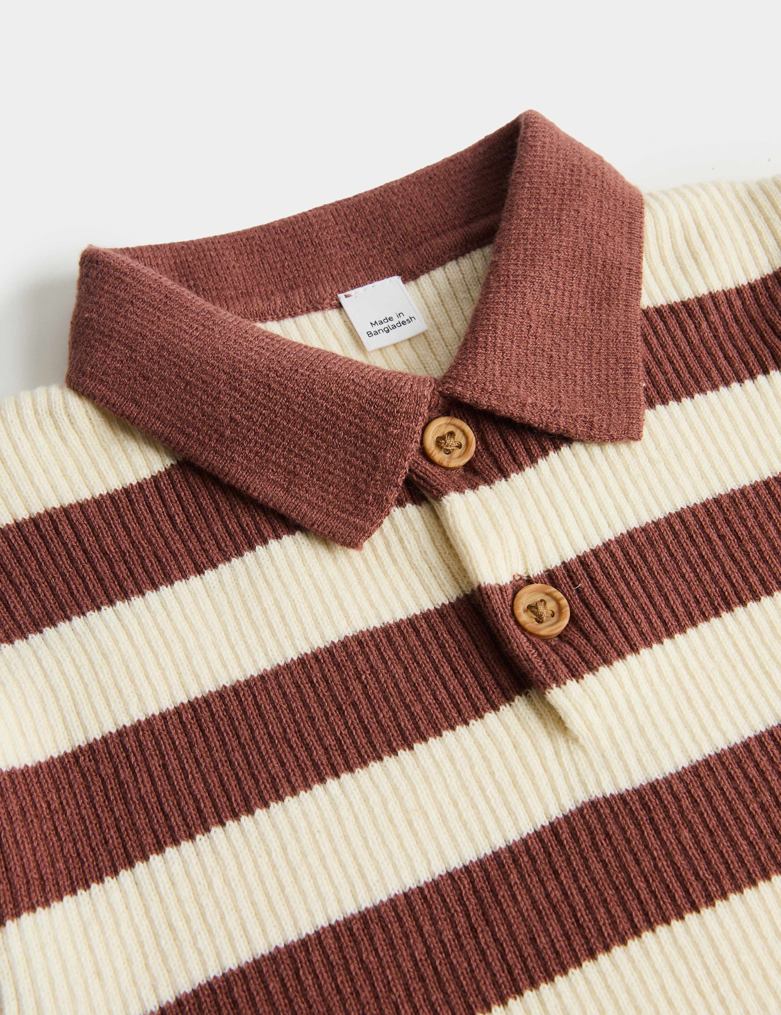 Striped Knit Top & Shorts Outfit (0-5 Yrs) 2 of 3
