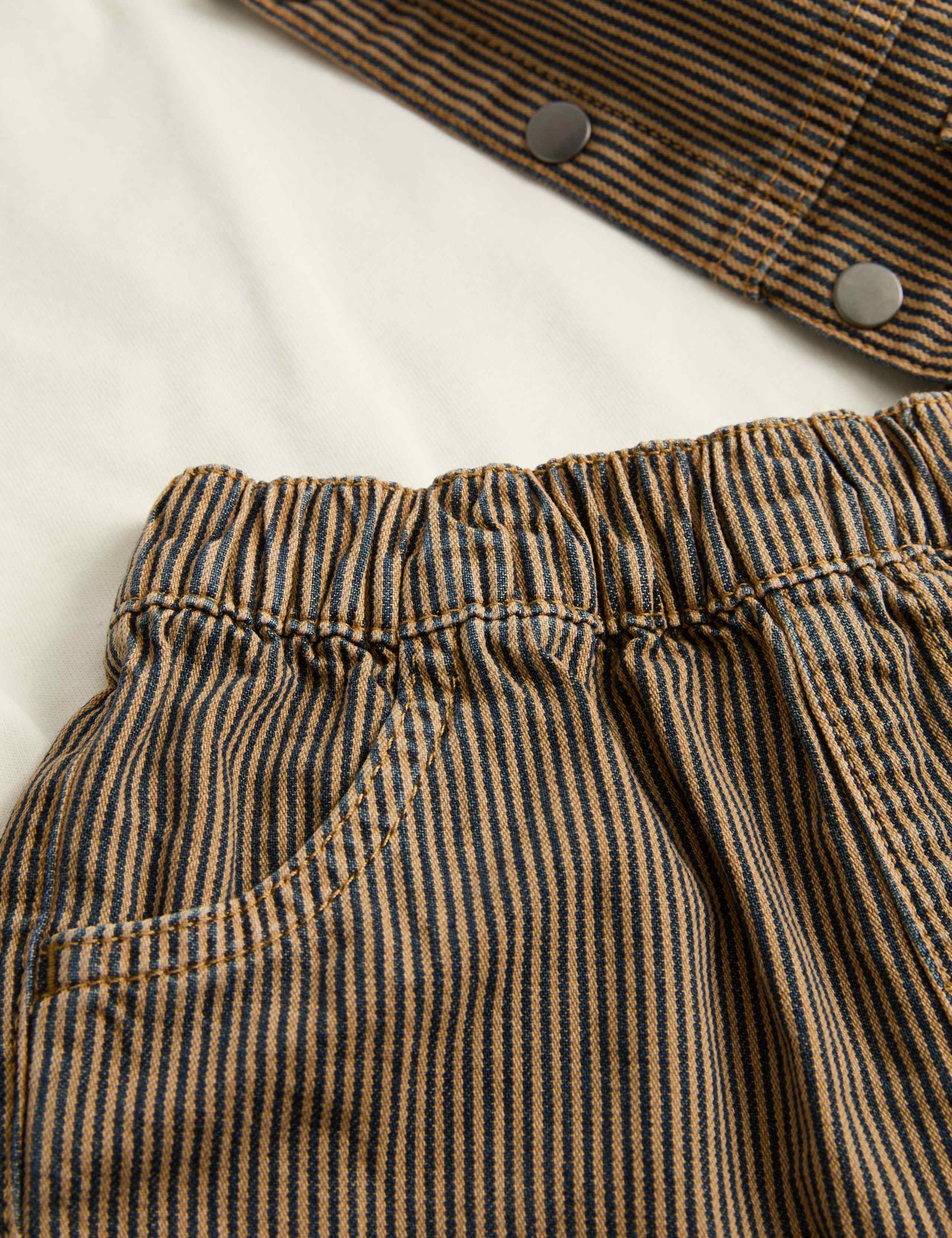 3 Piece Cotton Rich Striped Outfit (0-5 Yrs) 3 of 4