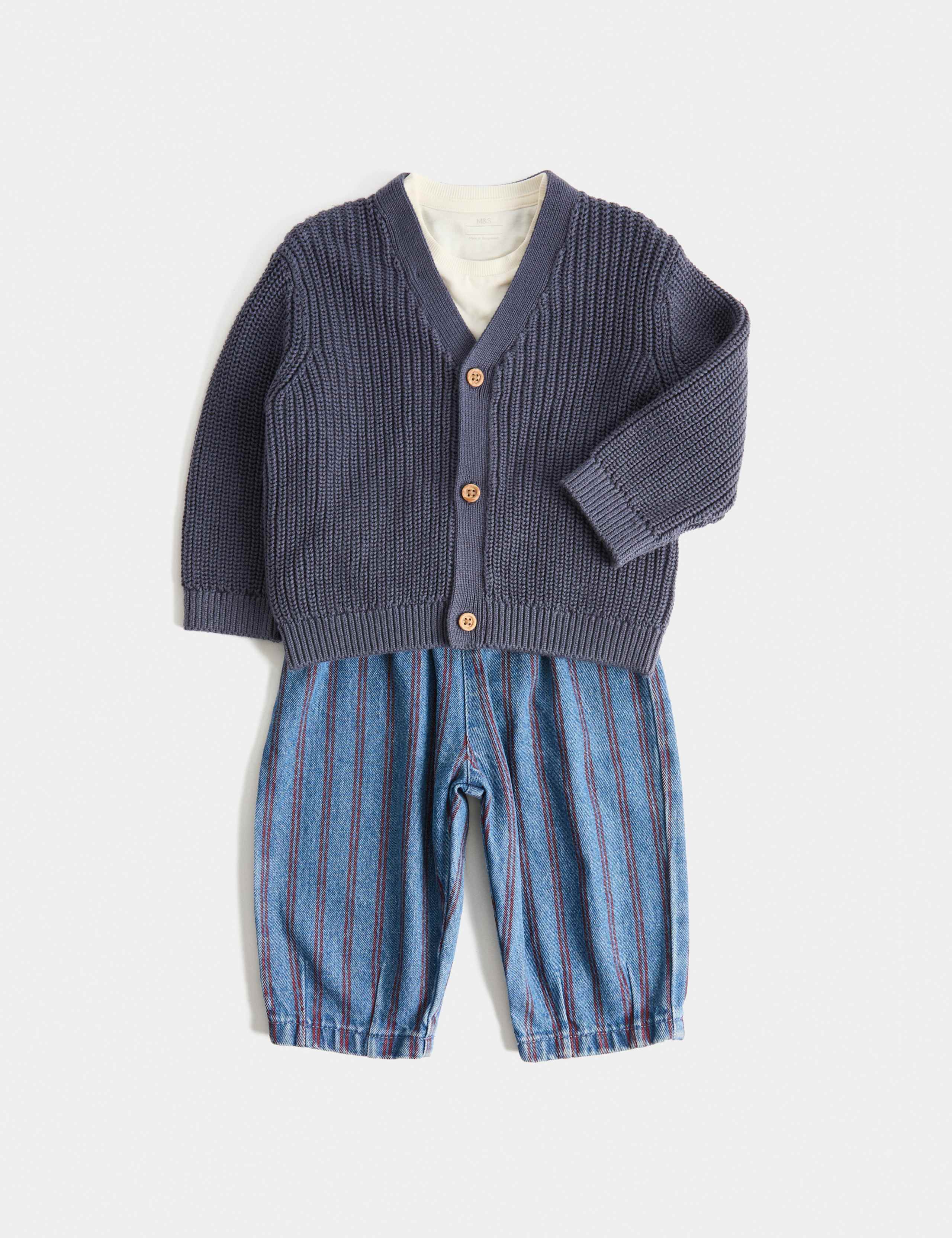 3 Piece Pure Cotton Outfit (0-5 Yrs) 1 of 2