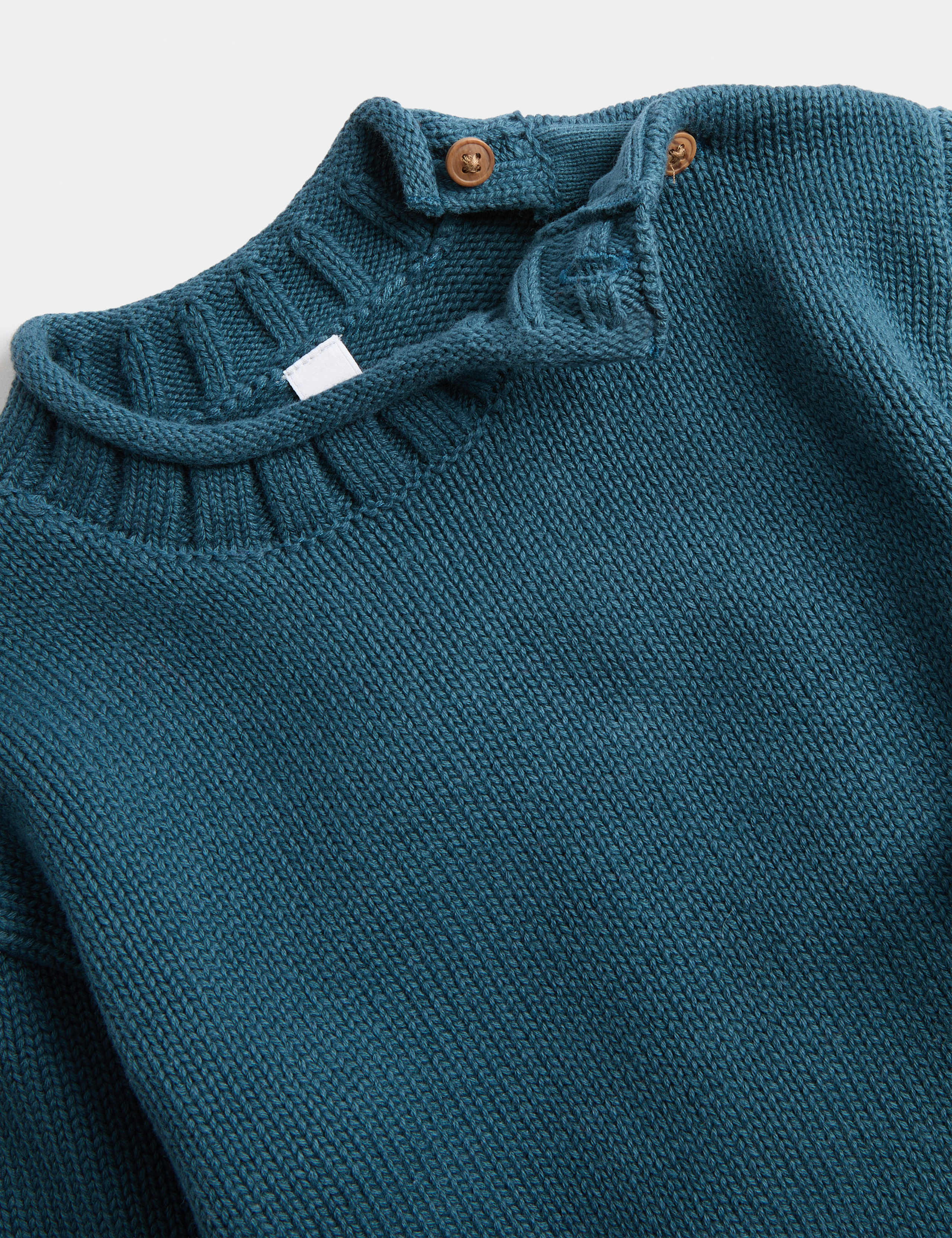 Pure Cotton Roll Hem Jumper (0 Mths-5 Yrs) 2 of 2