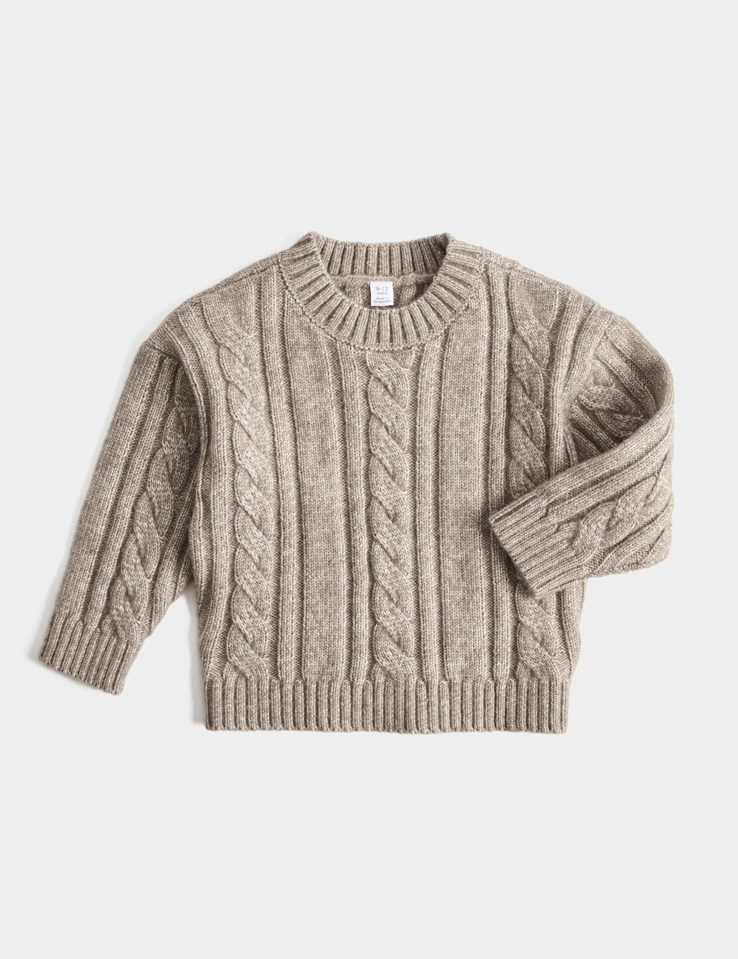 Cable Knit Jumper (0 Mths-5 Yrs) 1 of 2