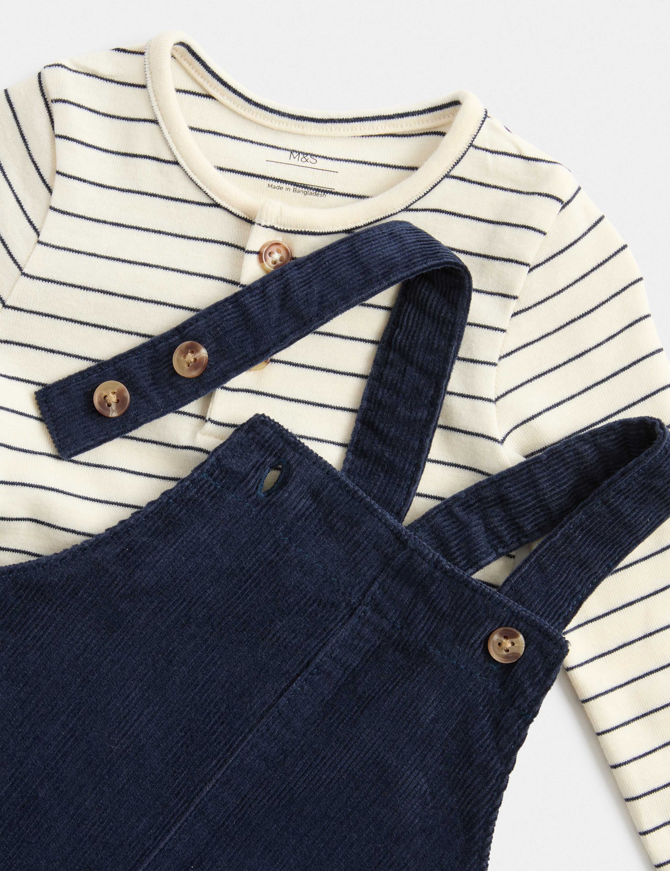 Pure Cotton Patterned Dungarees 2 of 3