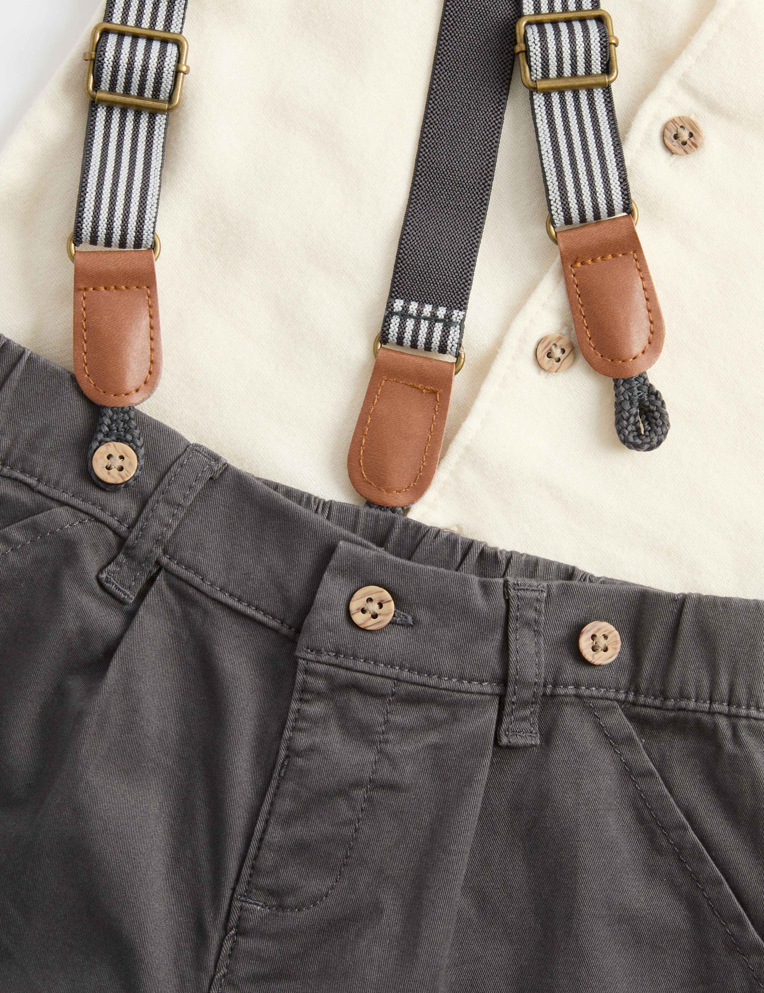 Three Piece Cotton Rich Braces Outfit 3 of 3