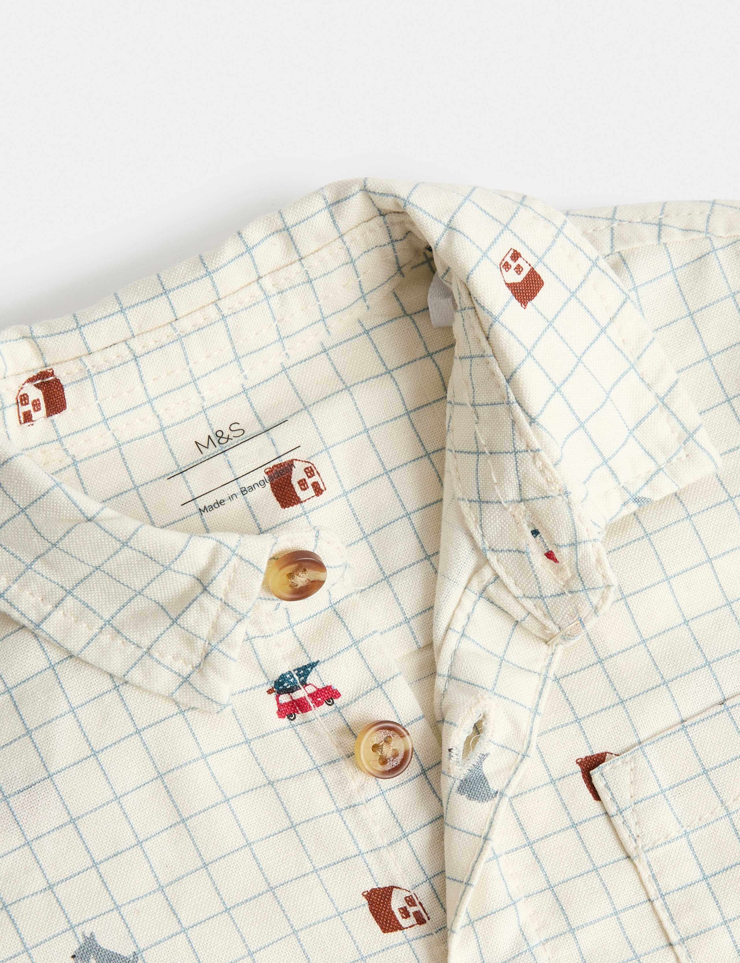 Pure Cotton Patterned Shirt 2 of 2