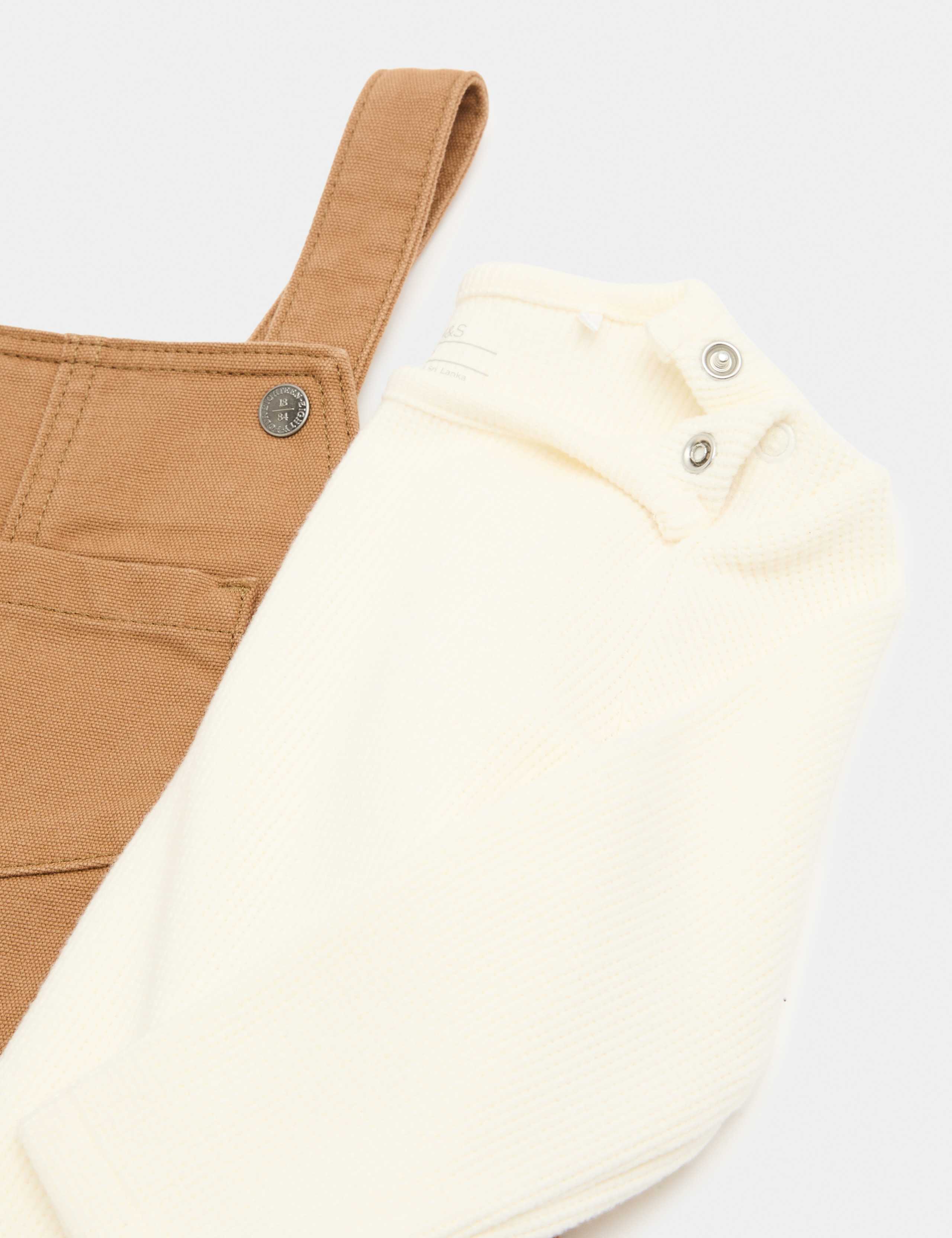 Woven Dungarees (0-3 Yrs) 3 of 3