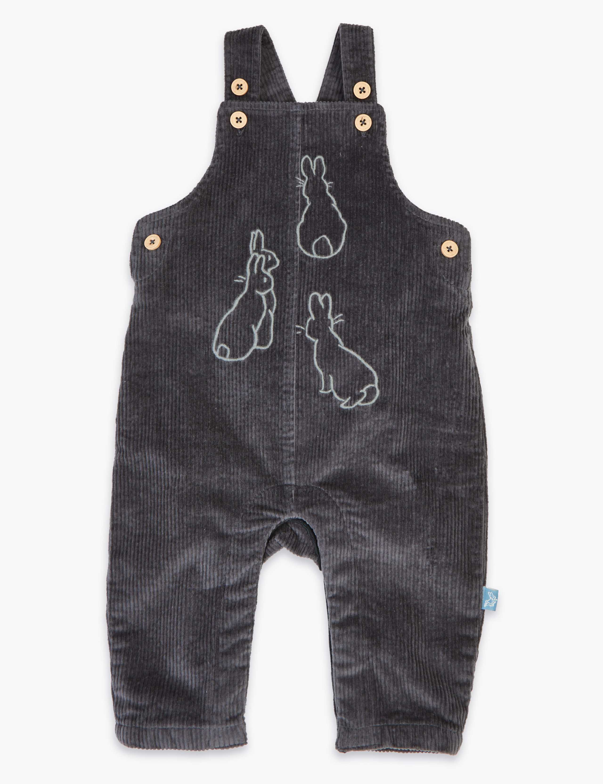 2 Piece Peter Rabbit™ Dungaree Outfit (7lbs-3 Yrs) 3 of 7