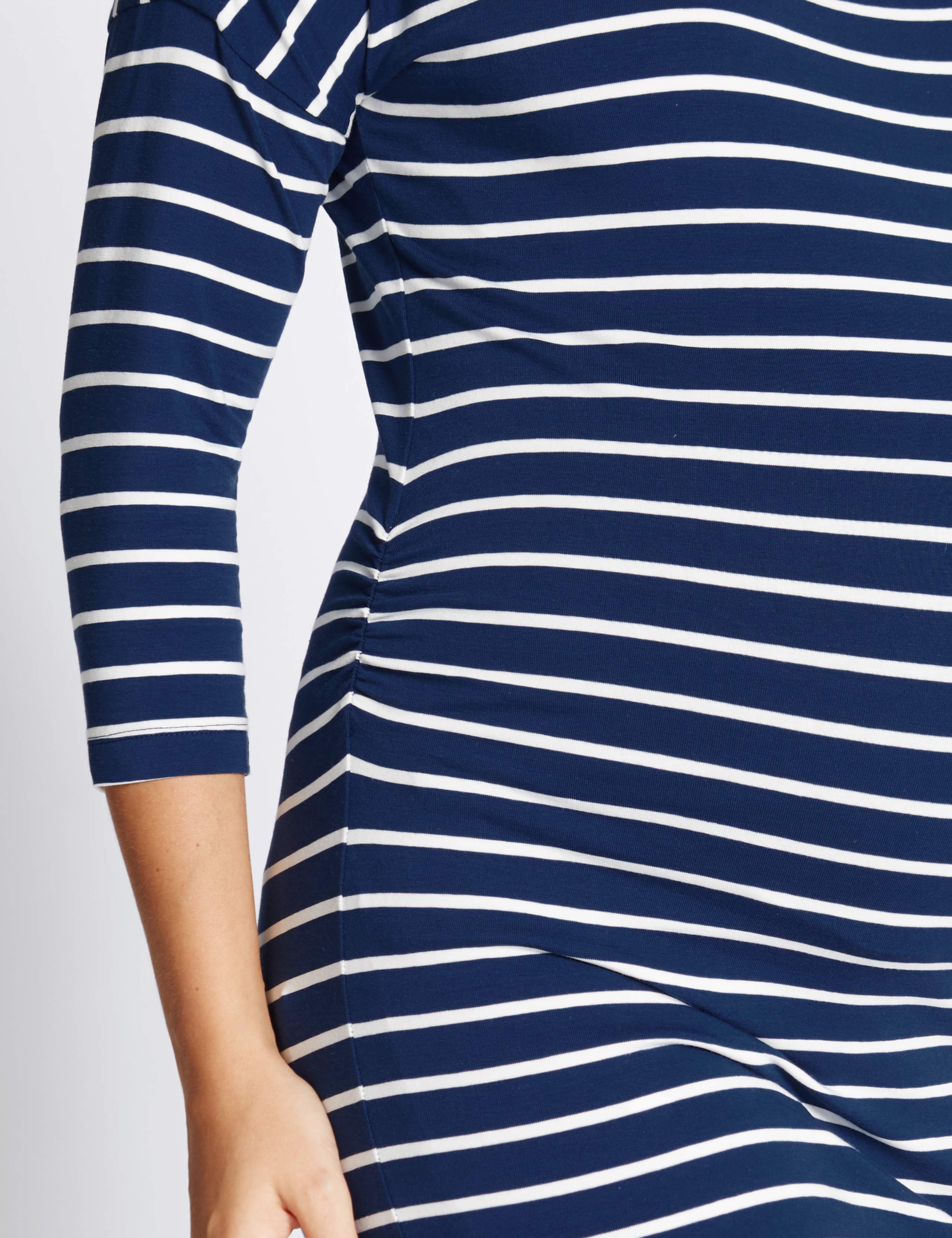 Maternity Nautical Striped Feeding Top 5 of 5
