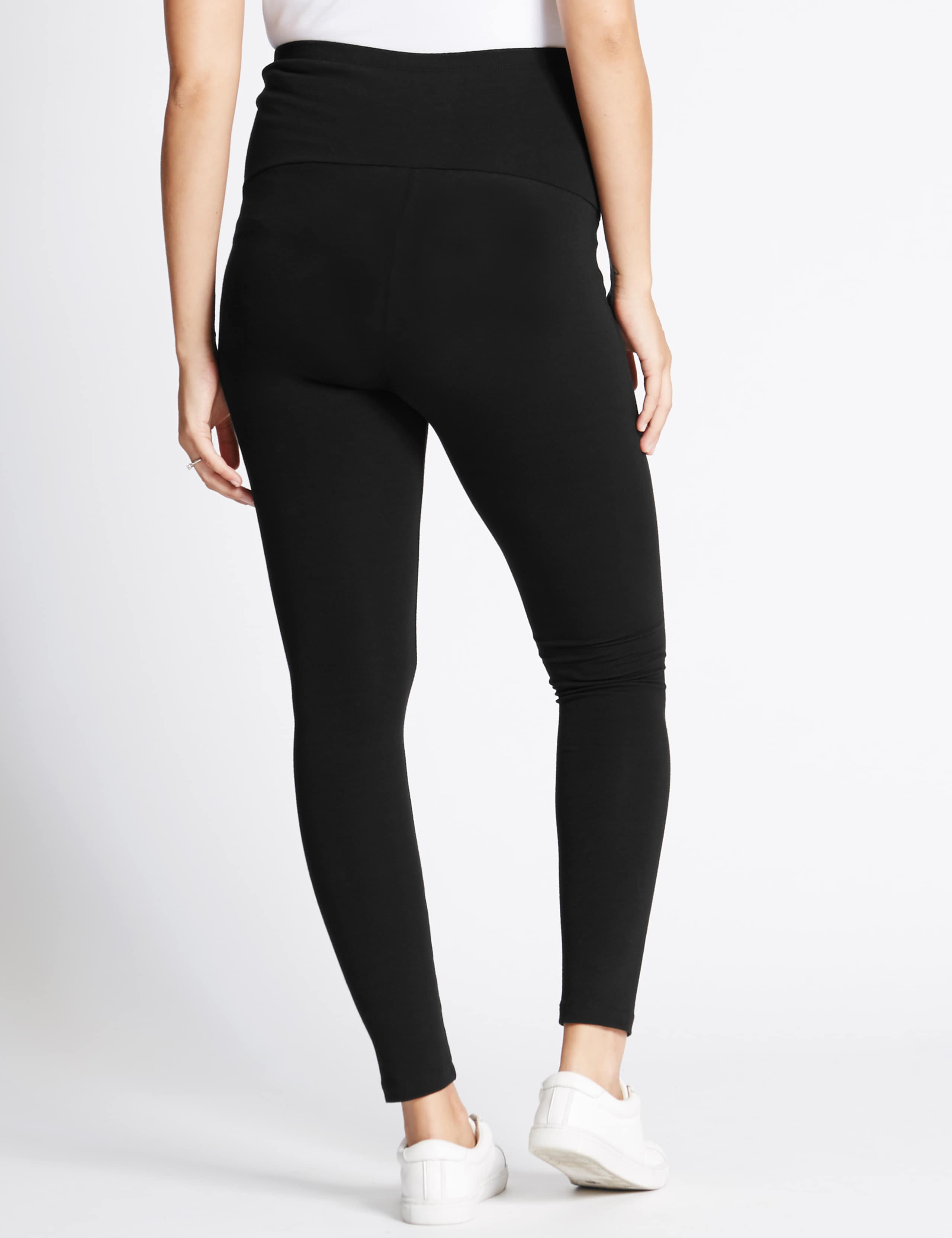 Maternity Cotton Rich Leggings with Stretch 3 of 5