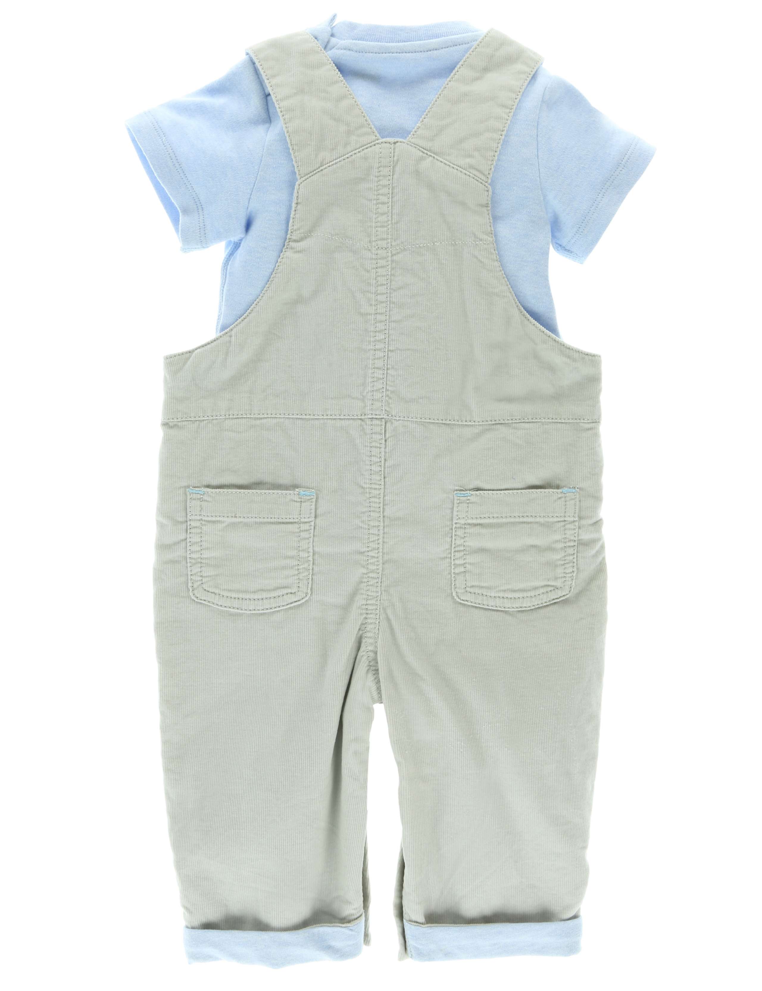 Dear Zoo 2 Piece Pure Cotton Dungaree & Bodysuit Outfit 5 of 5