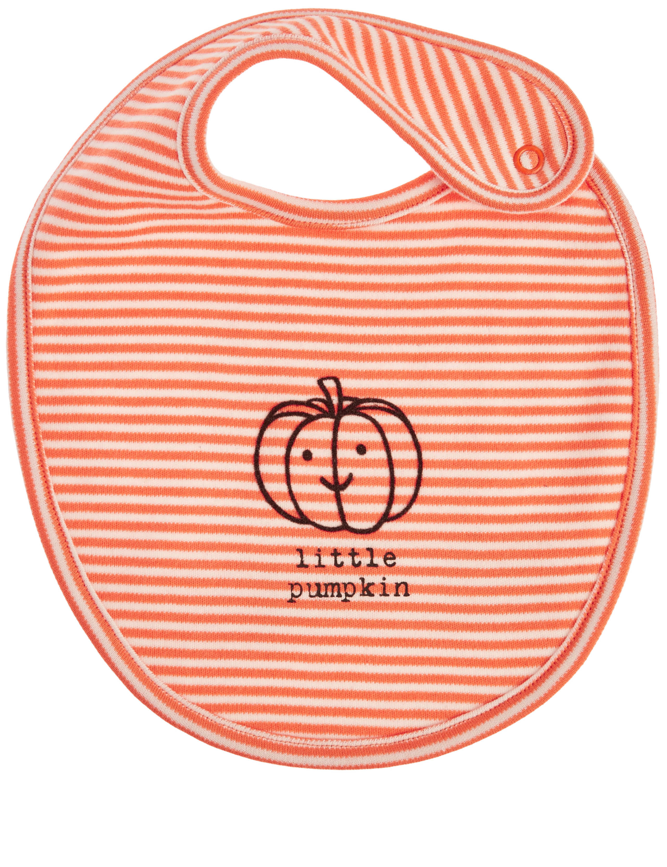 Pure Cotton Little Pumpkin Bib 3 of 3
