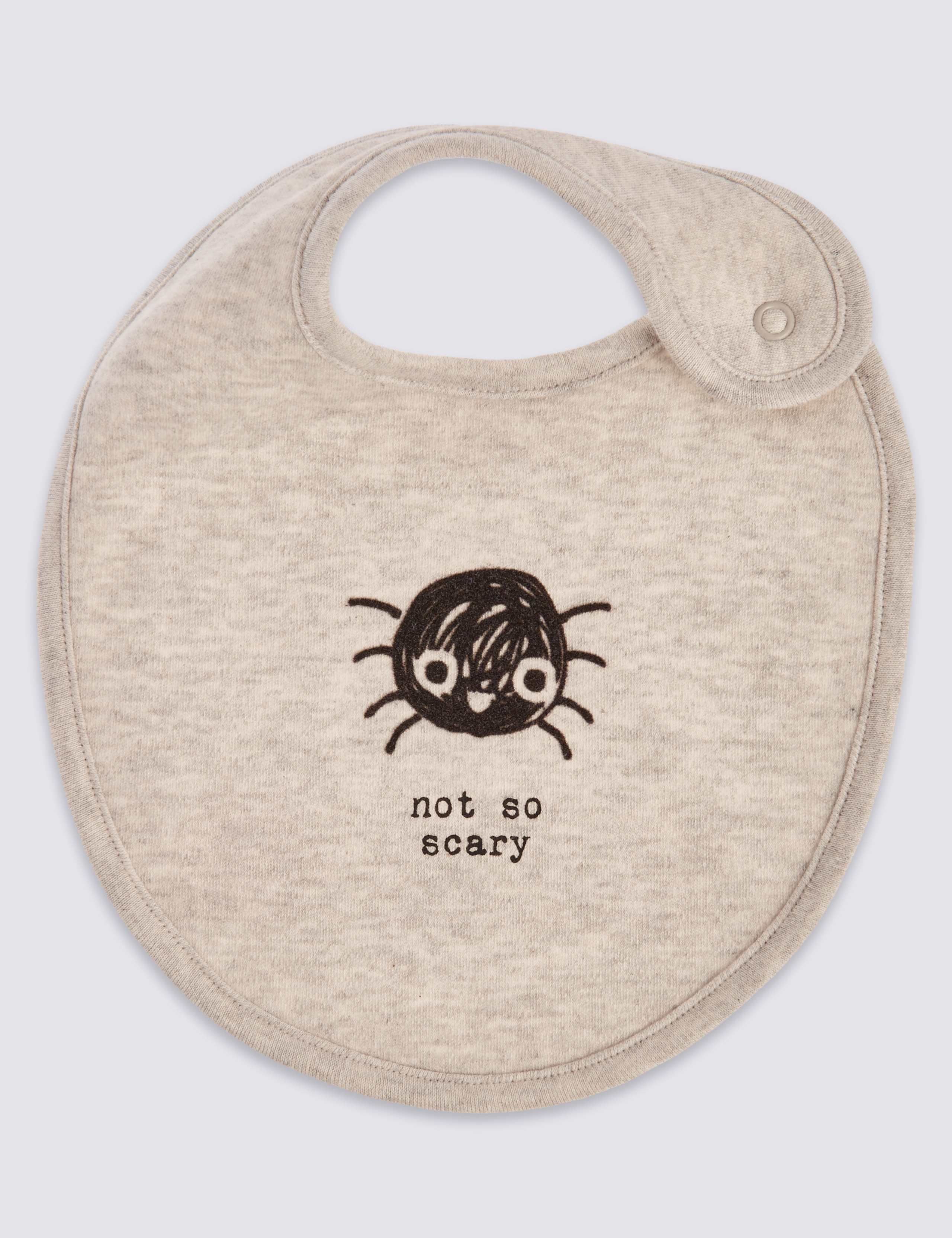 Pure Cotton Not So Scary Spider Bib 1 of 3