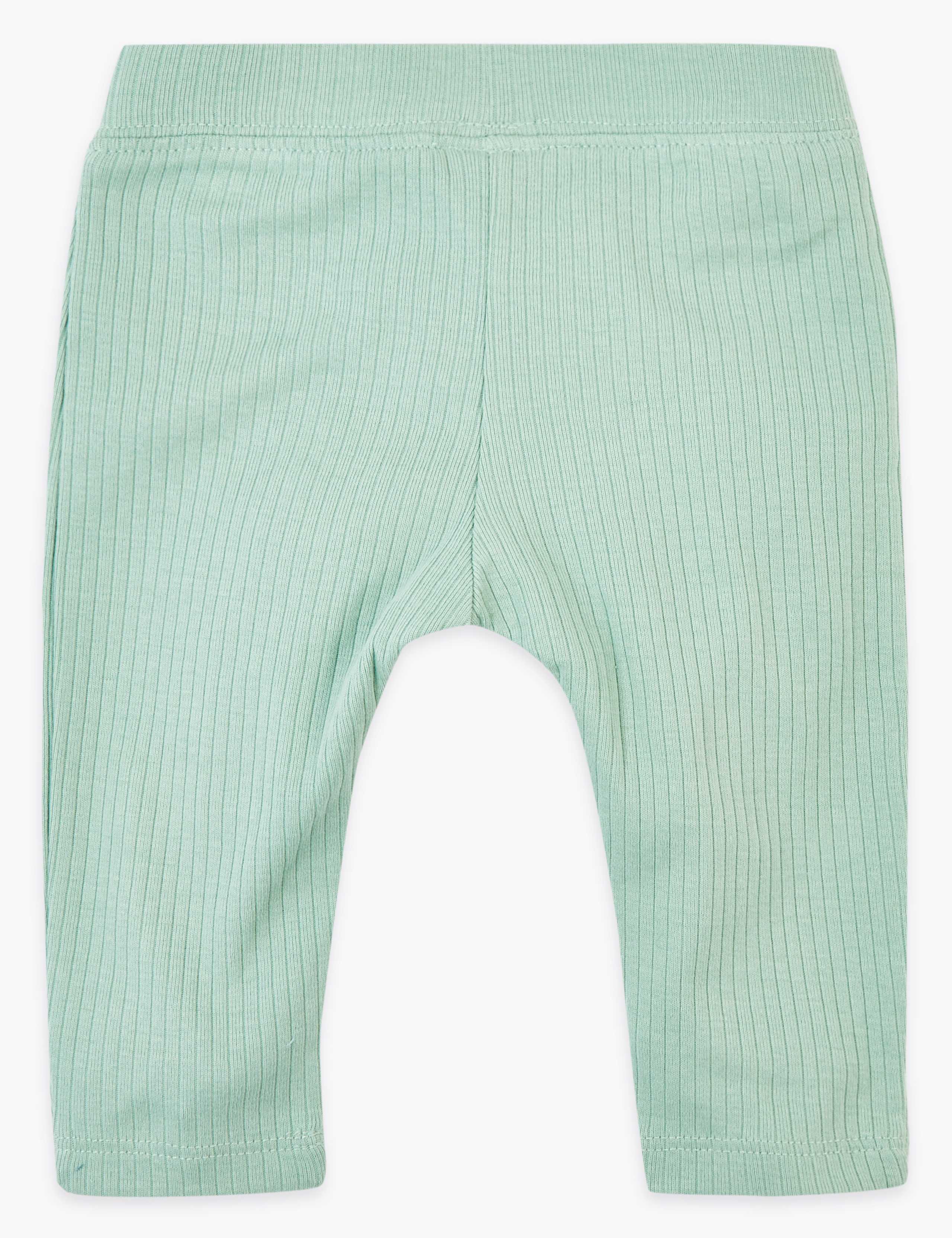 Cotton Ribbed Leggings (0-36 Mths) 2 of 3