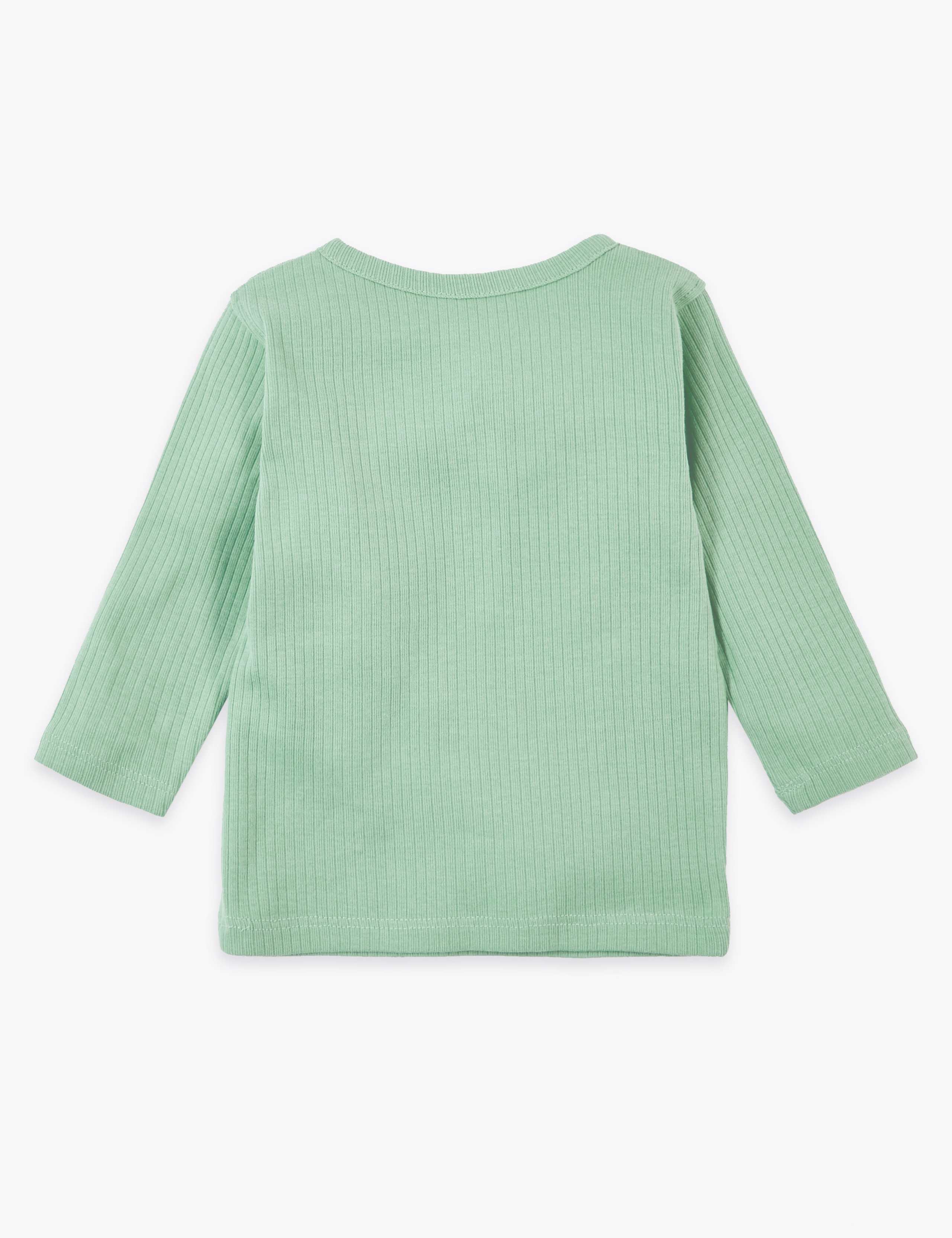 Cotton Grandad Collar Top (0-36 Mths) 2 of 3