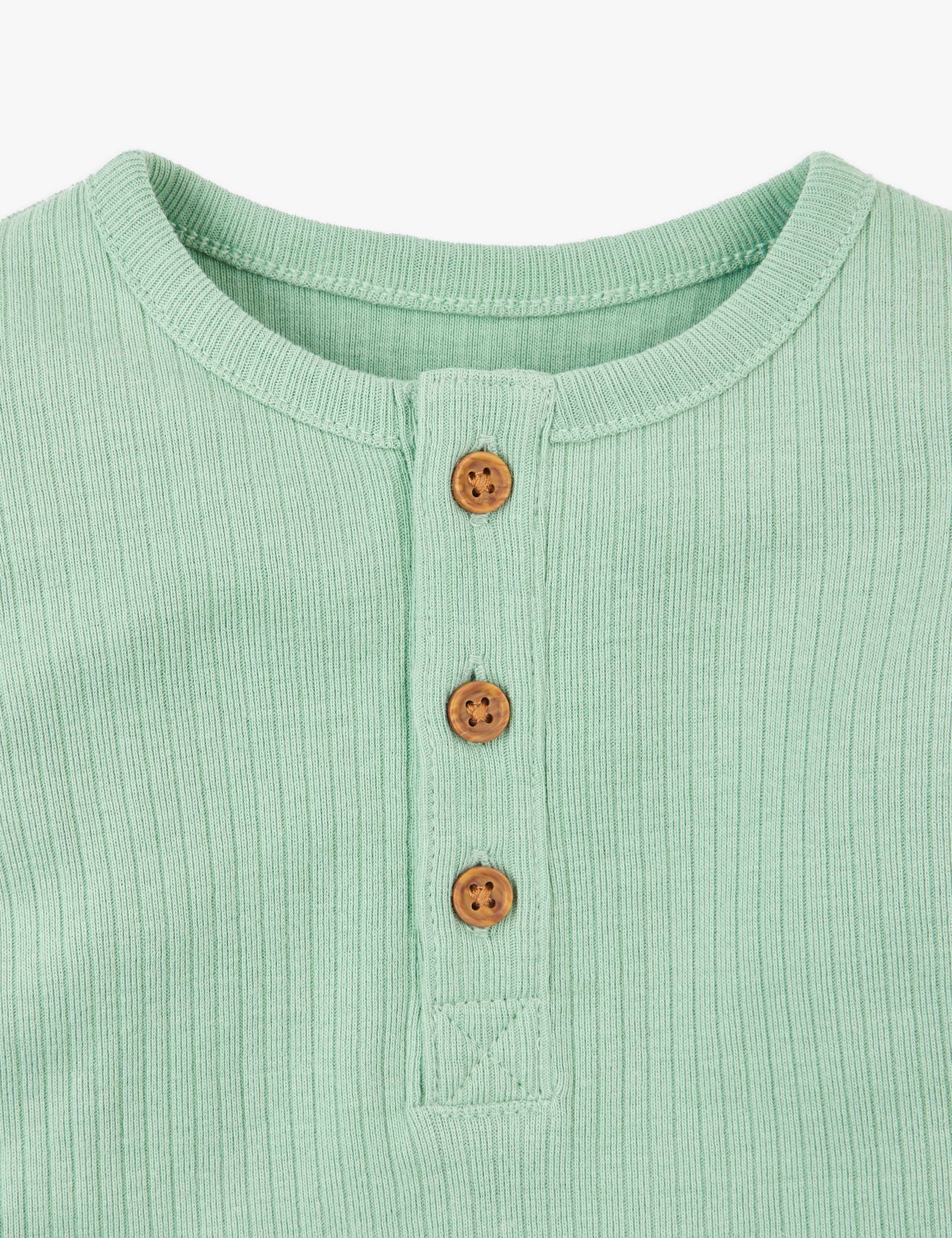 Cotton Grandad Collar Top (0-36 Mths) 3 of 3