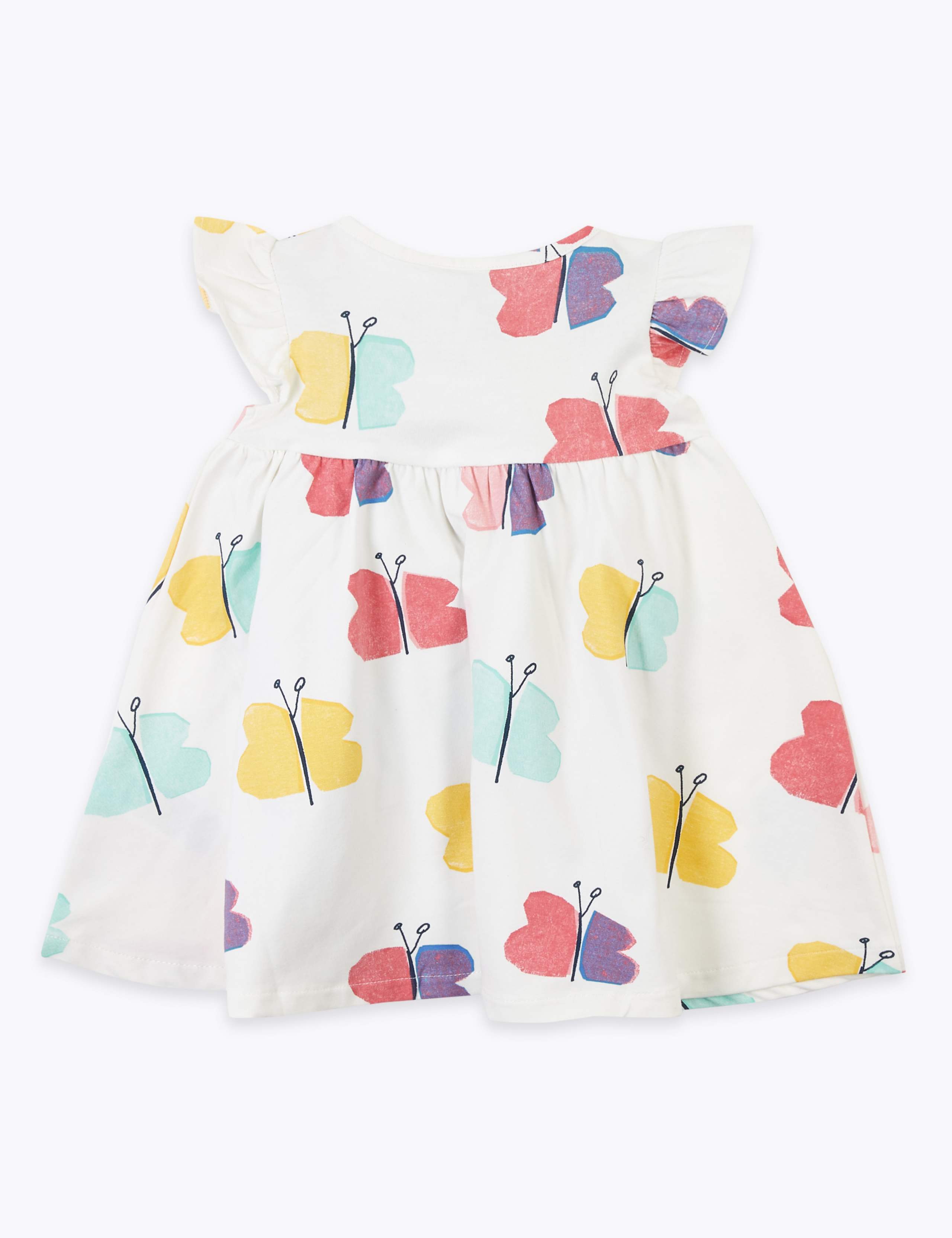 Cotton Rich Butterfly Print Dress 2 of 3