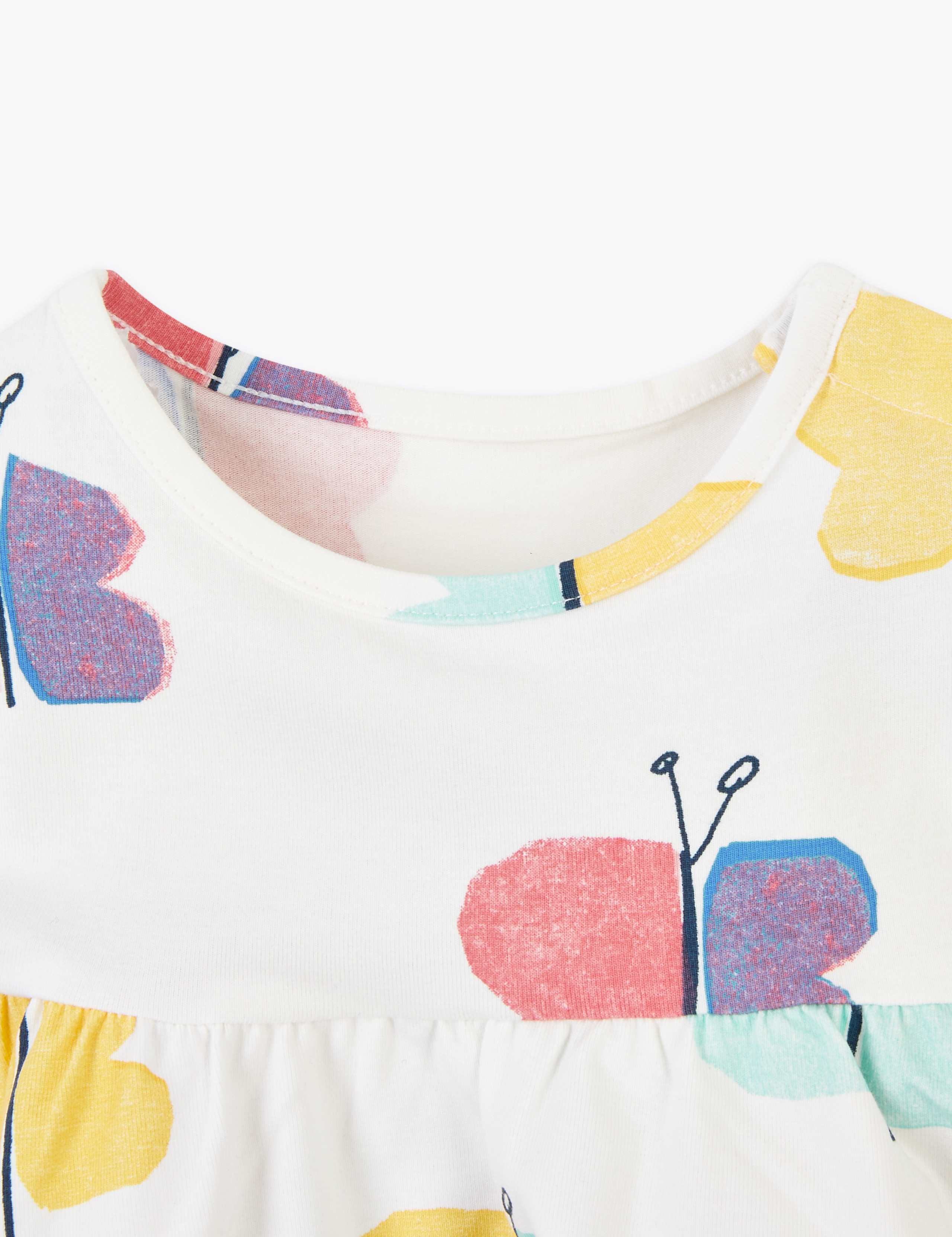 Cotton Rich Butterfly Print Dress 3 of 3