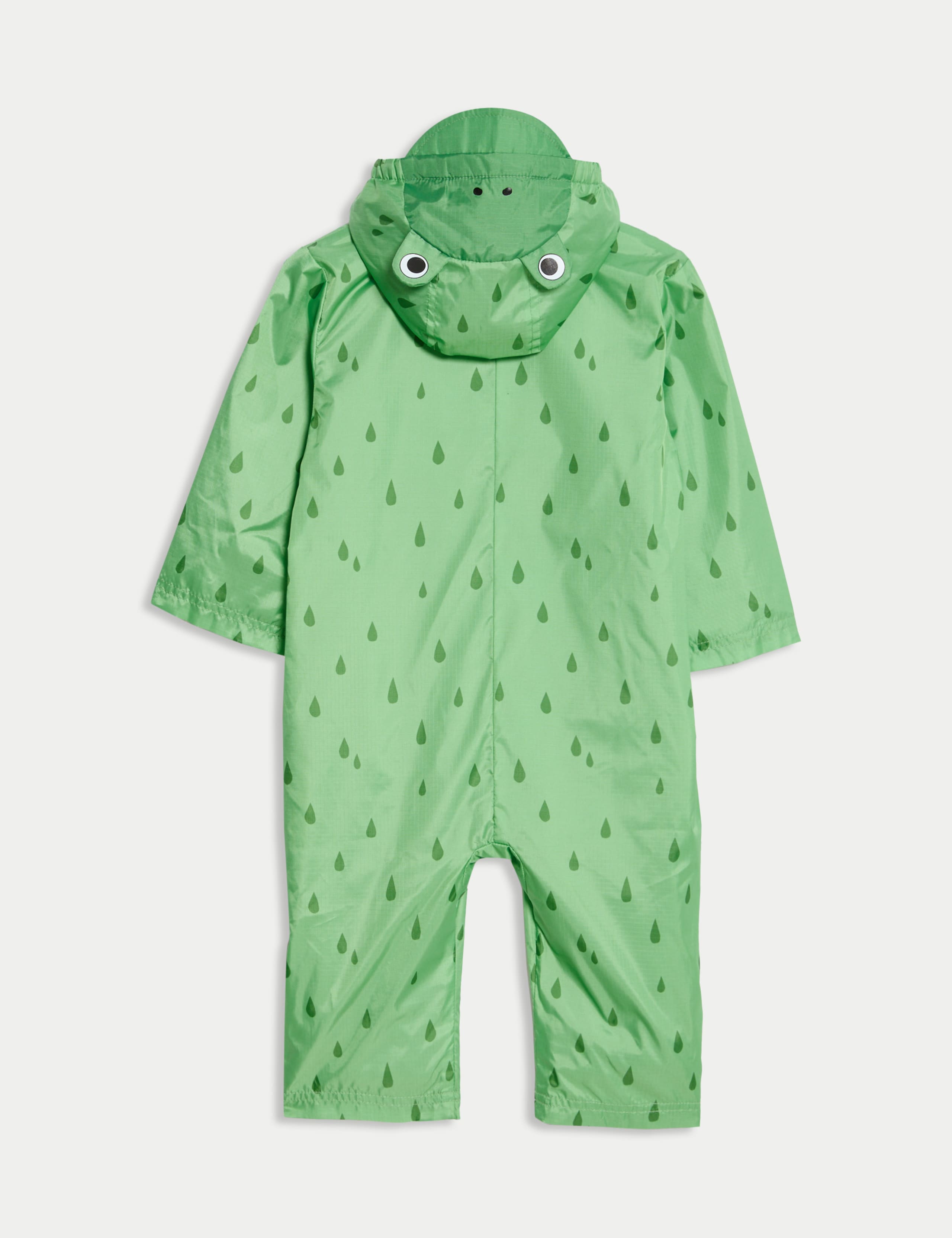 Hooded Frog Puddlesuit (0-3 Yrs) 2 of 4