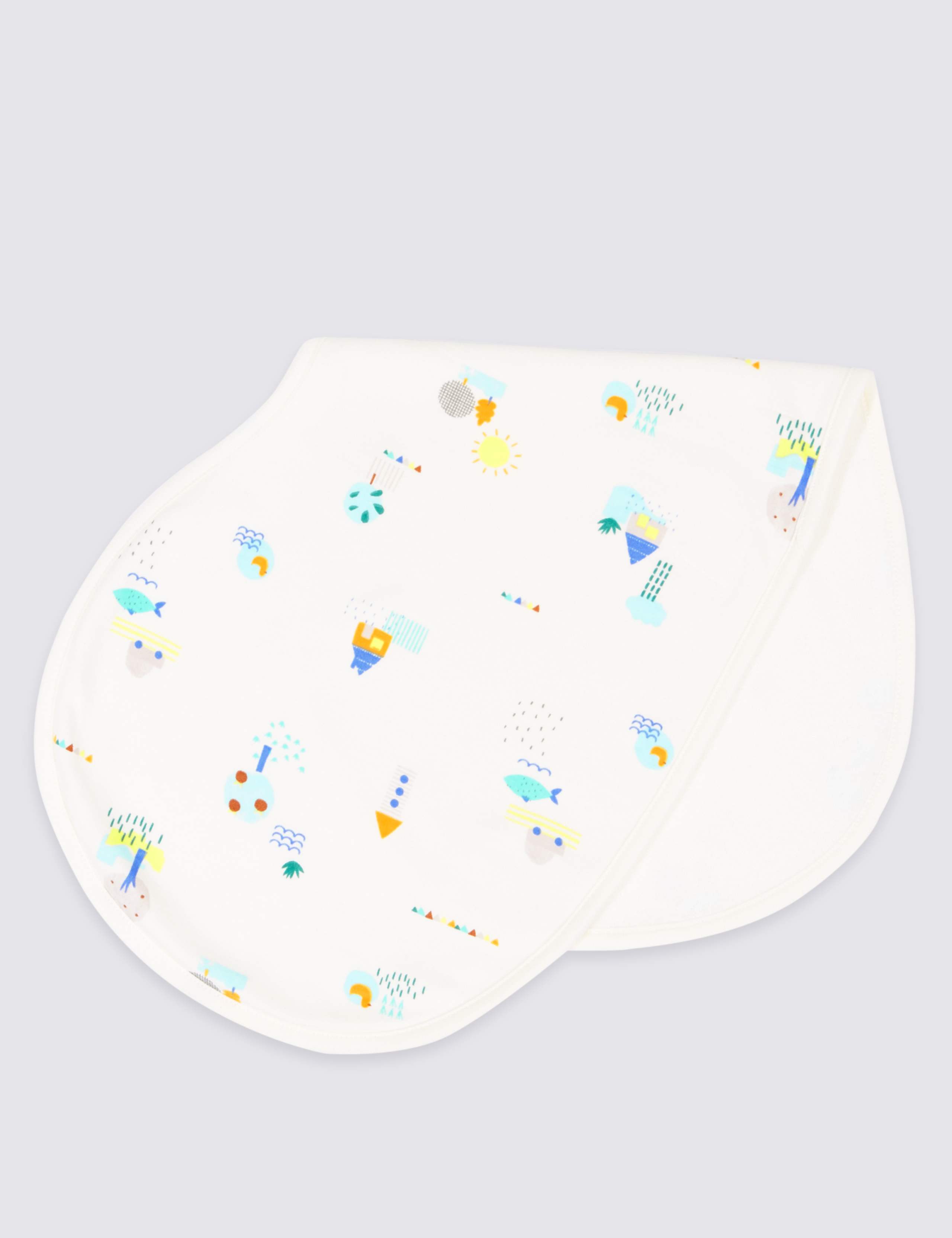 3 Pack Pure Cotton Burp Cloths 3 of 5