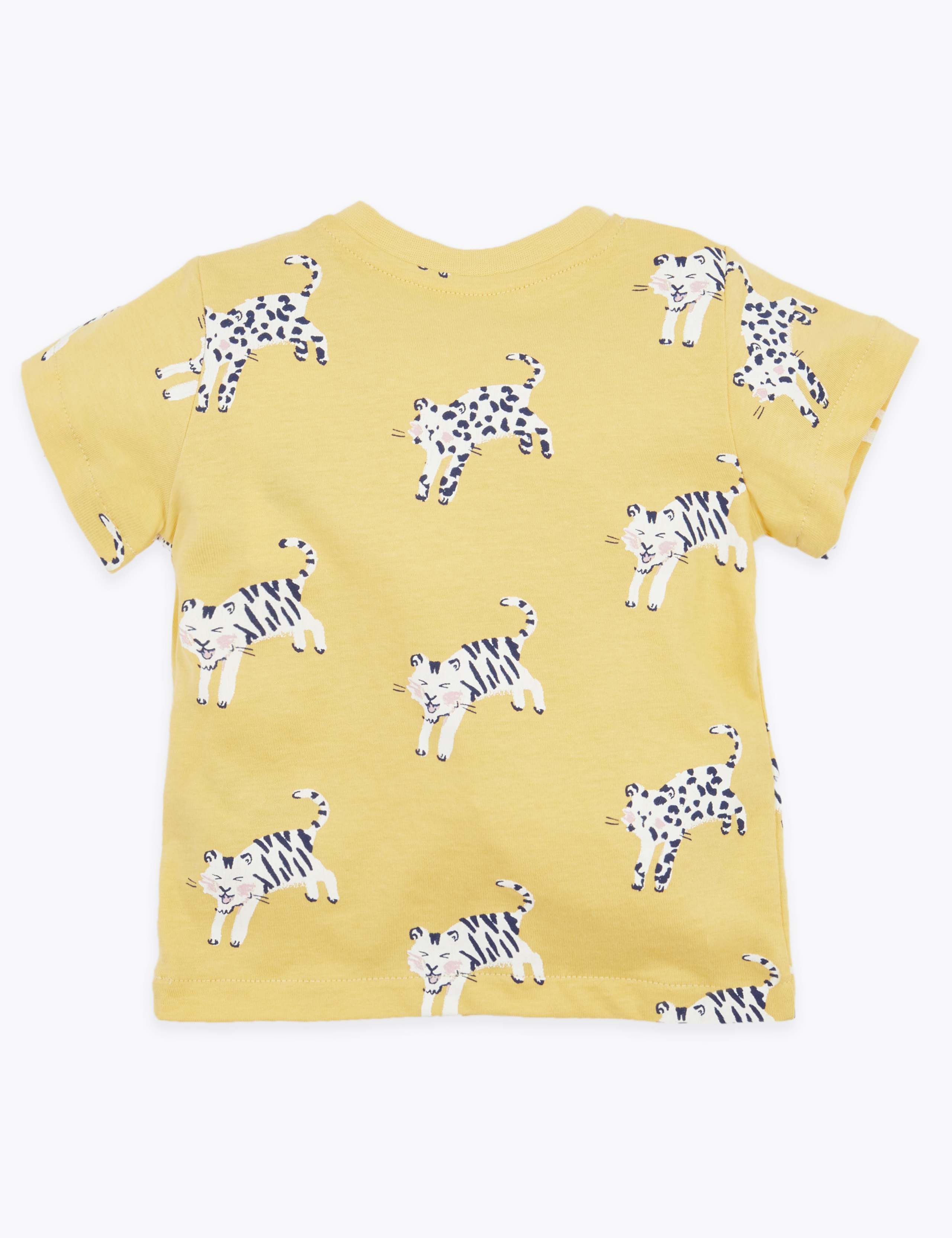 Cotton Wild Cat Print T-Shirt 2 of 3