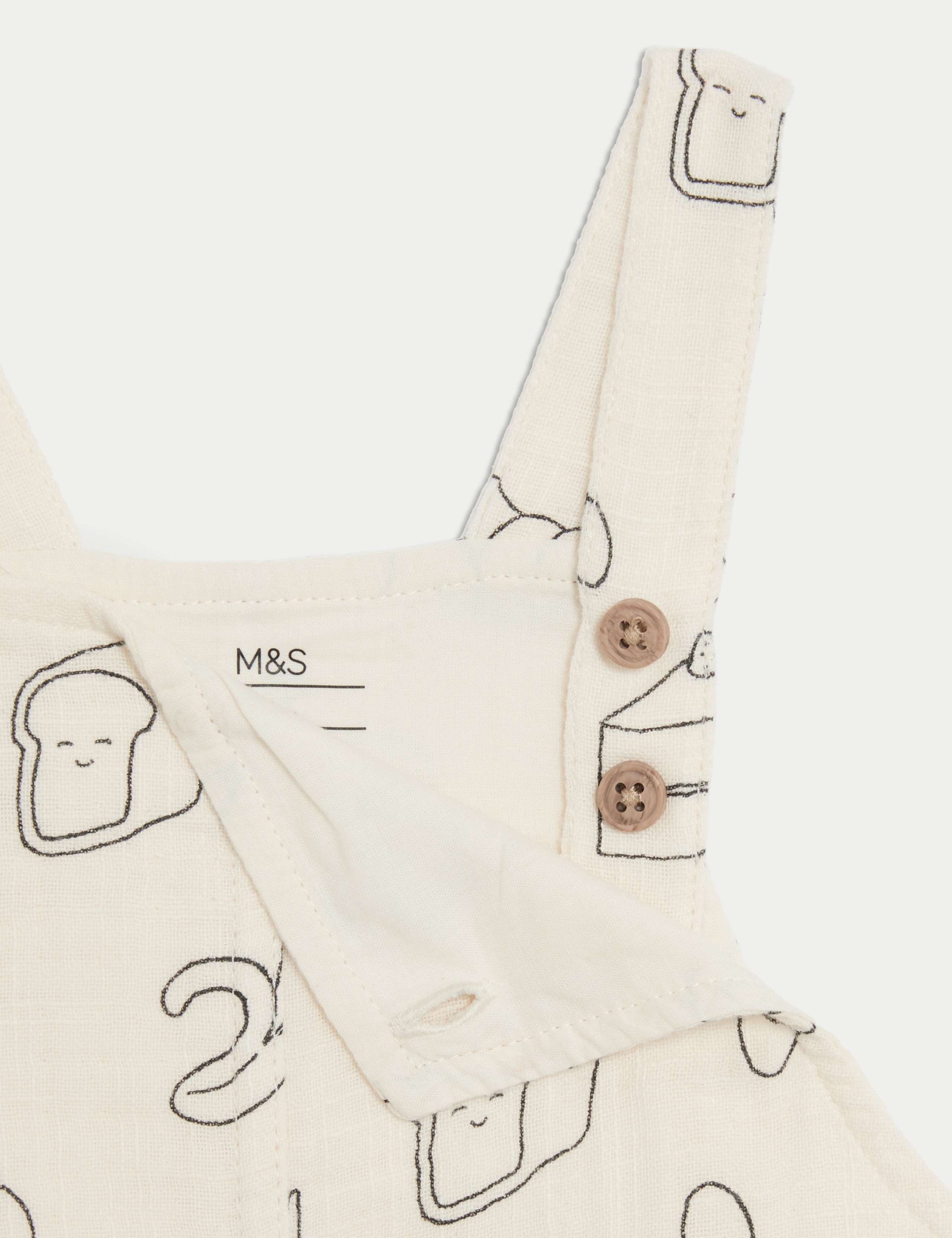Pure Cotton Food Print Romper (0-3 Yrs) 3 of 3