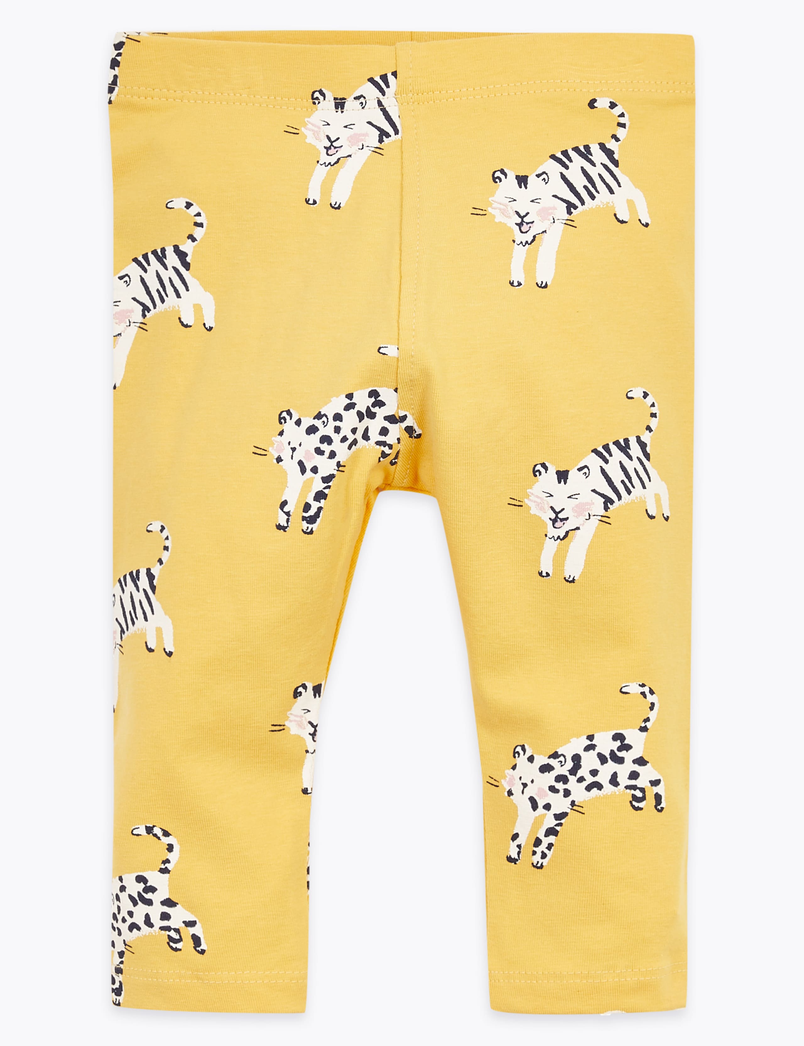 Cotton Rich Wild Cat Print Leggings 1 of 3