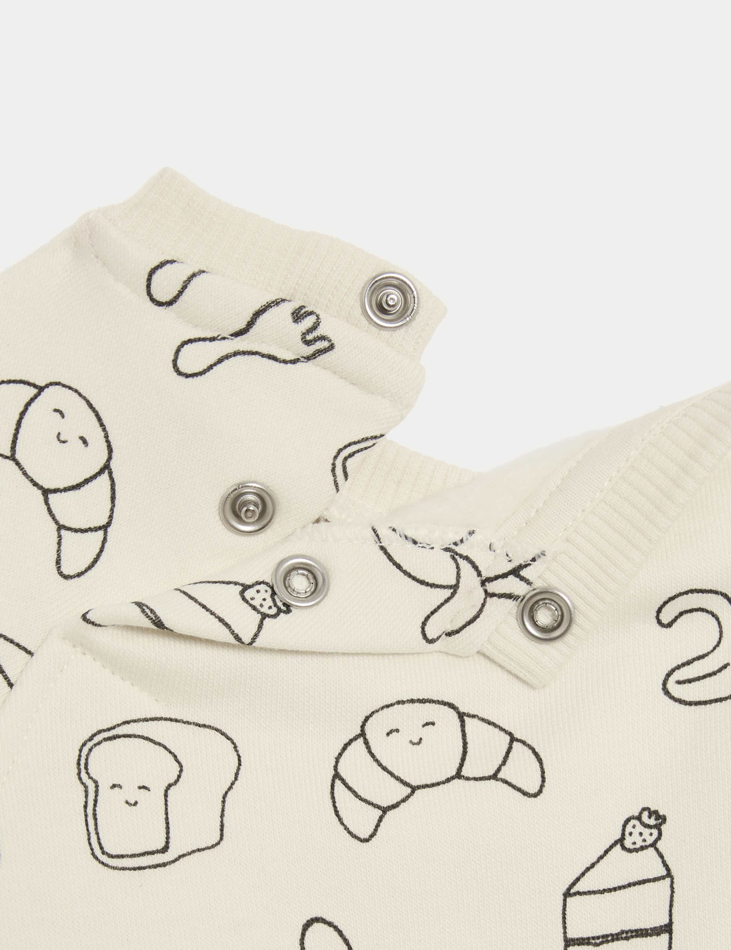 2pc Pure Cotton Snack Time Outfit (0-3 Yrs) 8 of 8