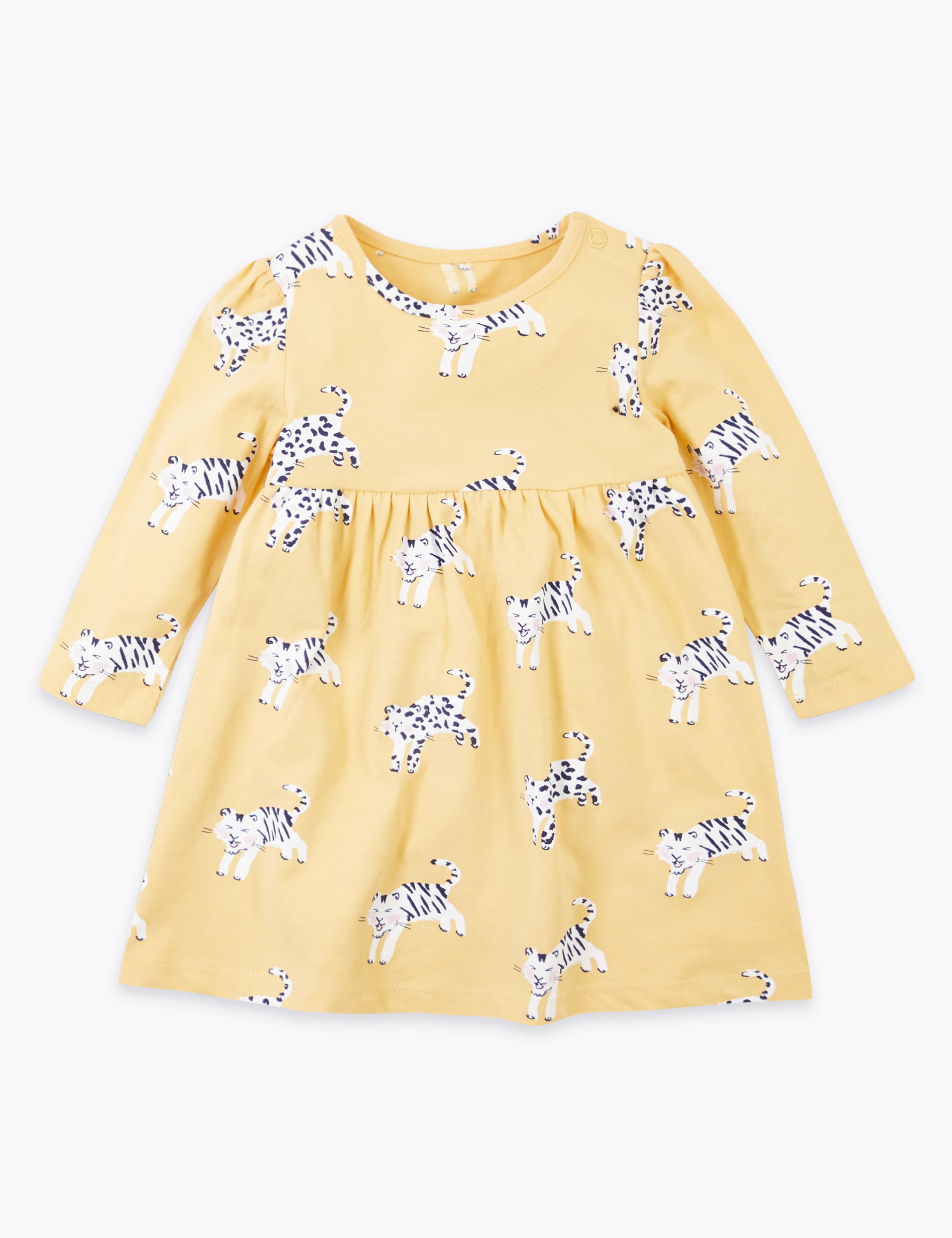 Cotton Rich Leopard Design Dress 1 of 3