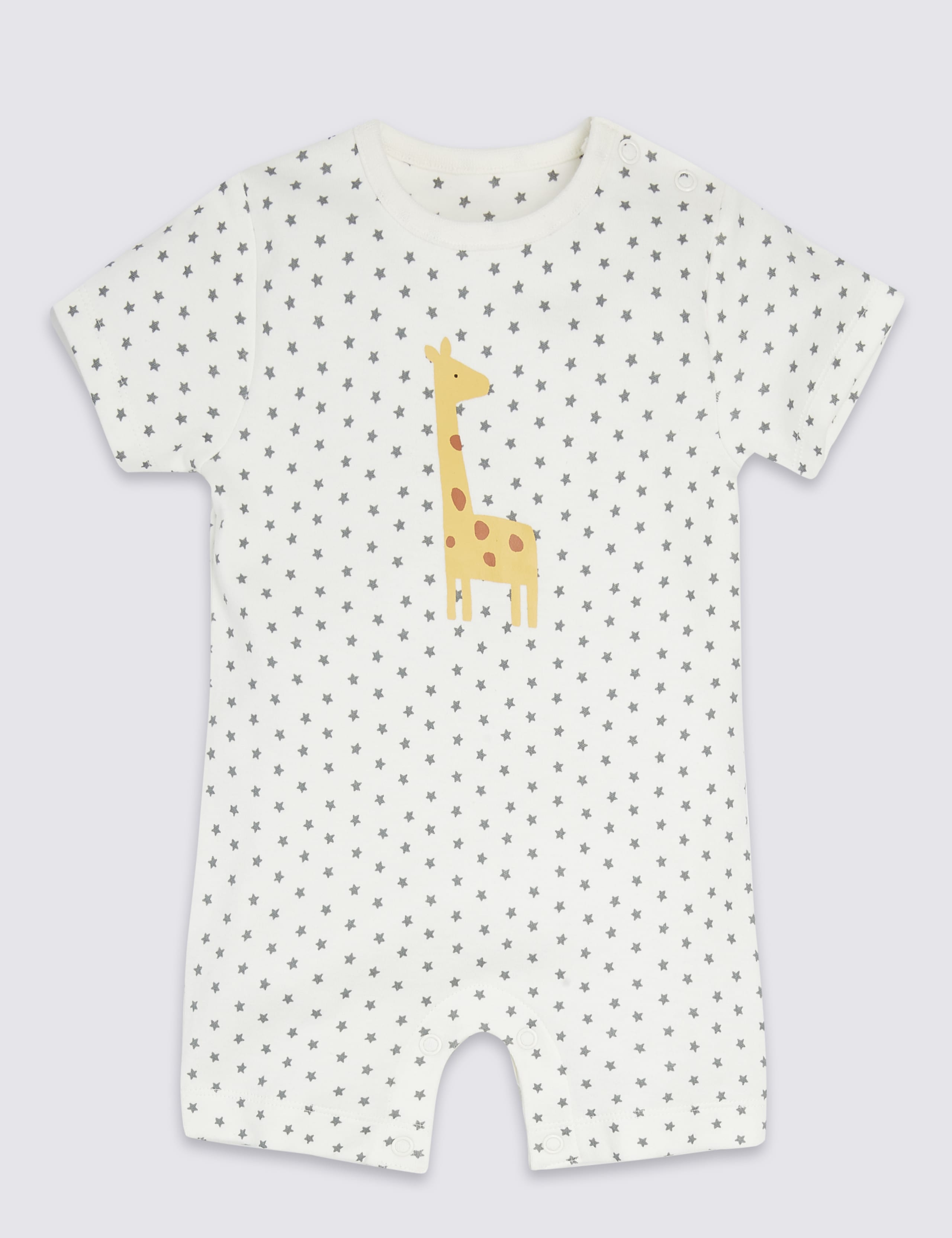 3 Pack Organic Cotton Rompers 2 of 6