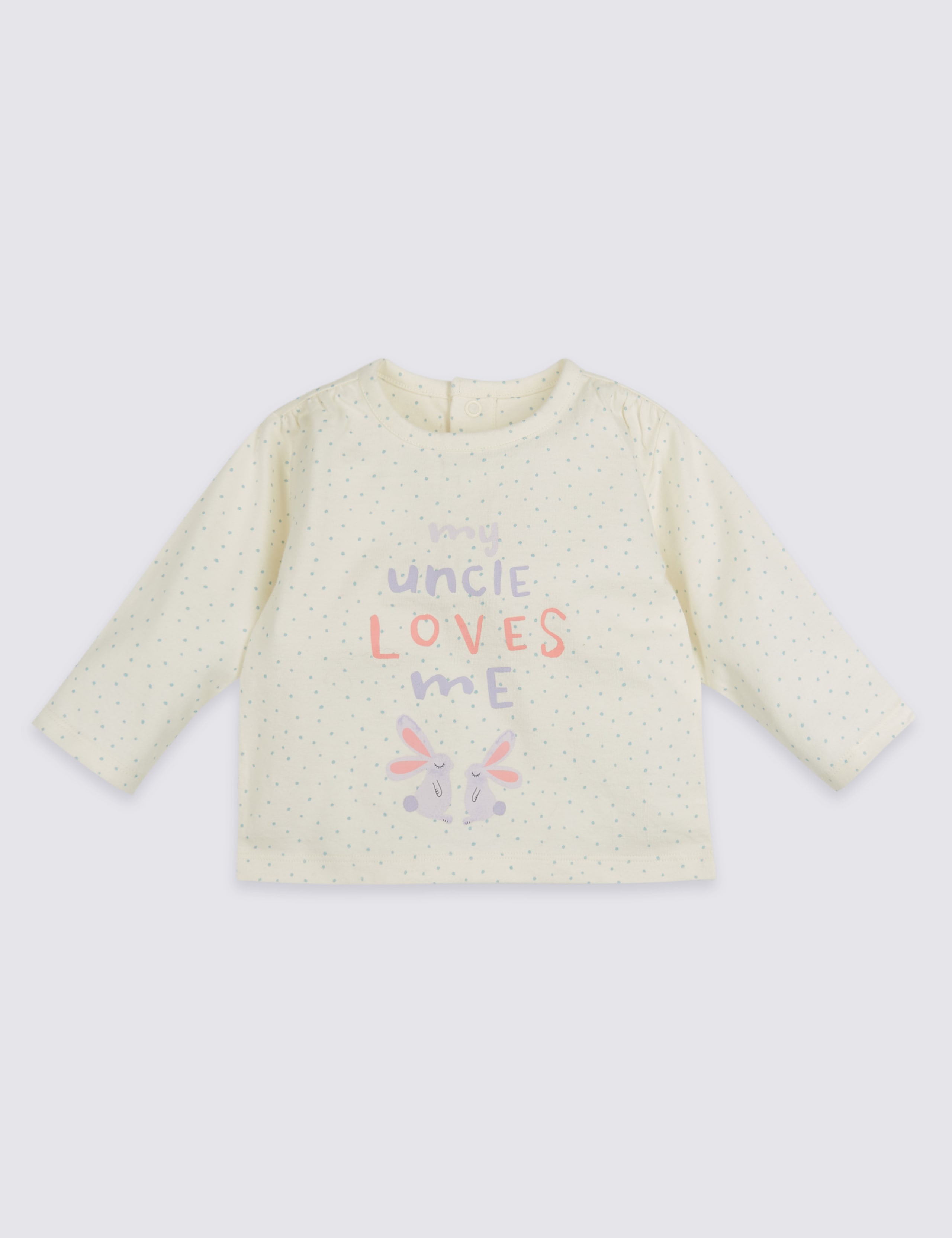My Uncle Loves Me Pure Cotton Spotted Top 1 of 3