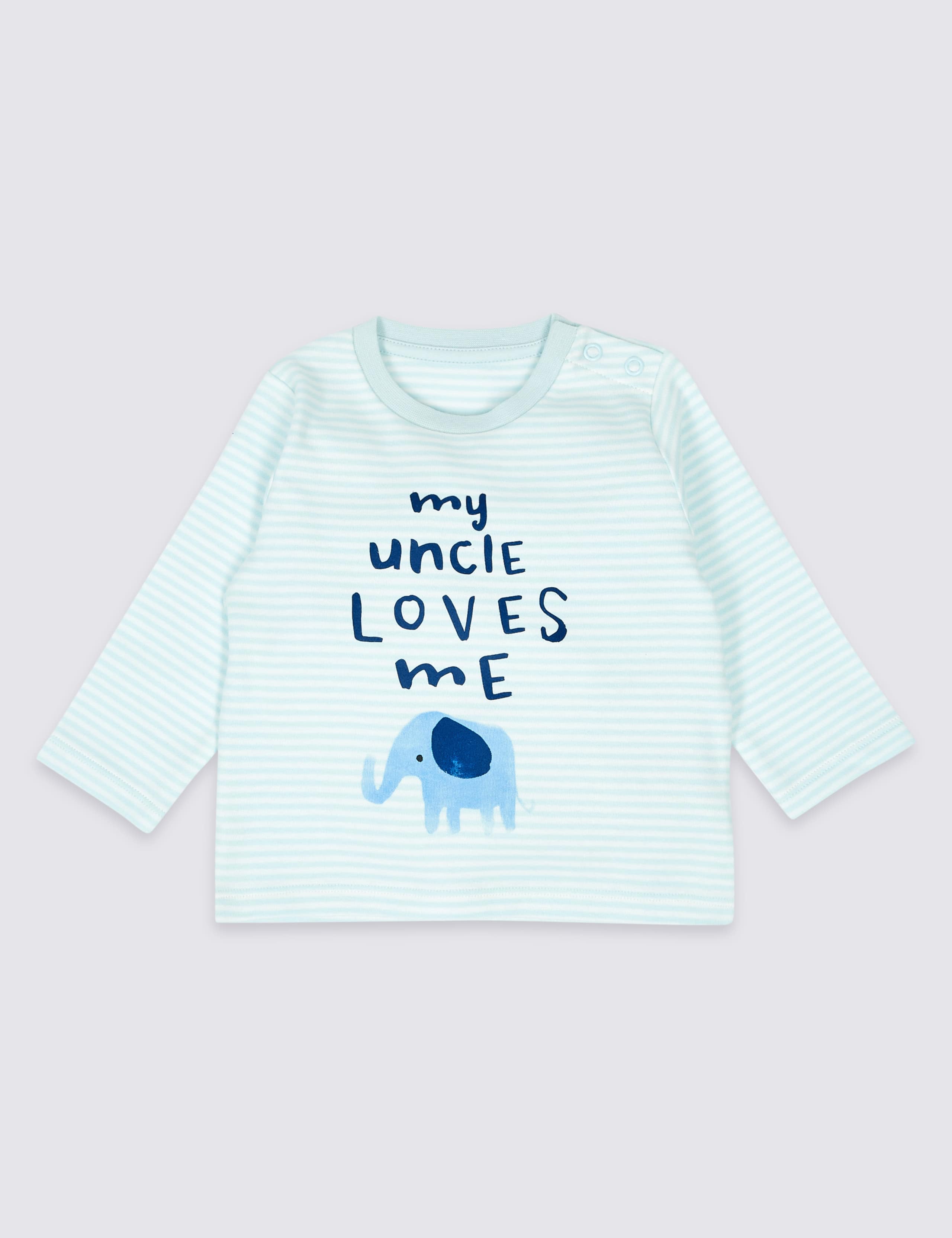 Pure Cotton My Uncle Loves Me Top 1 of 3