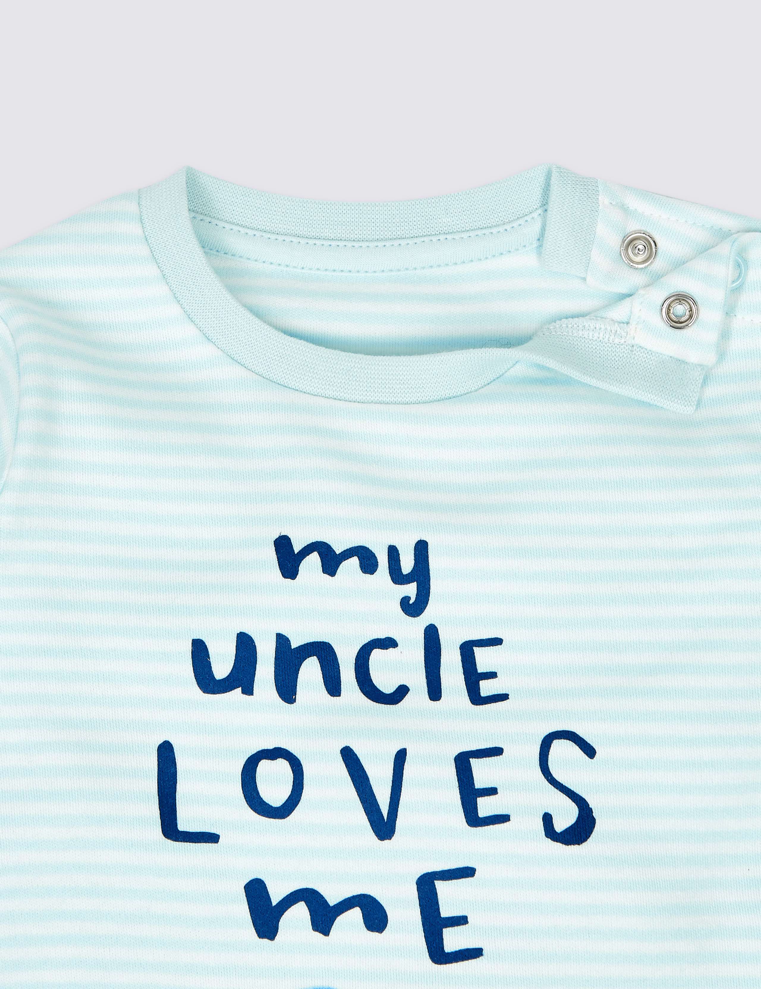 Pure Cotton My Uncle Loves Me Top 3 of 3