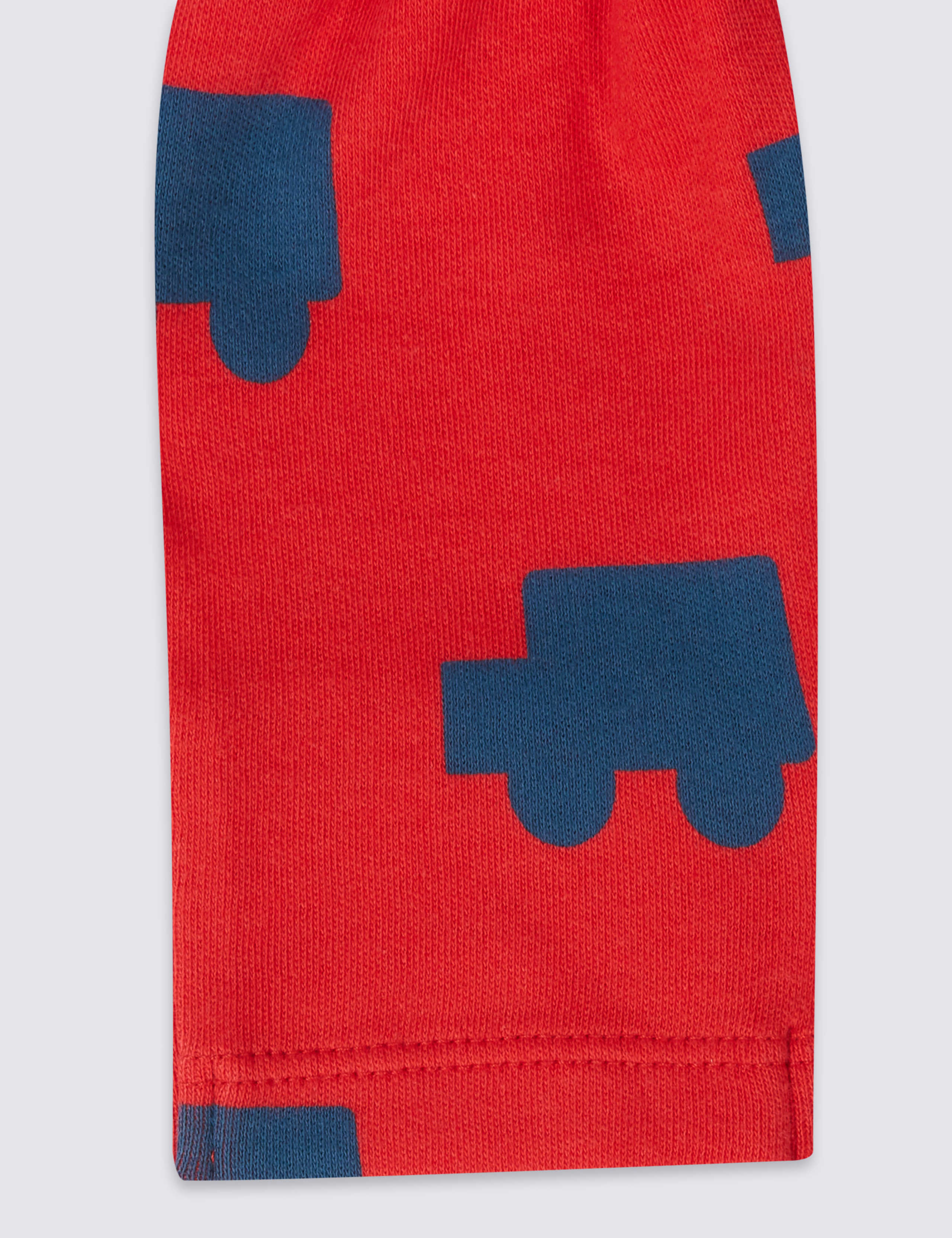 3 Pack Car Print Pure Cotton Sleepsuits 6 of 8