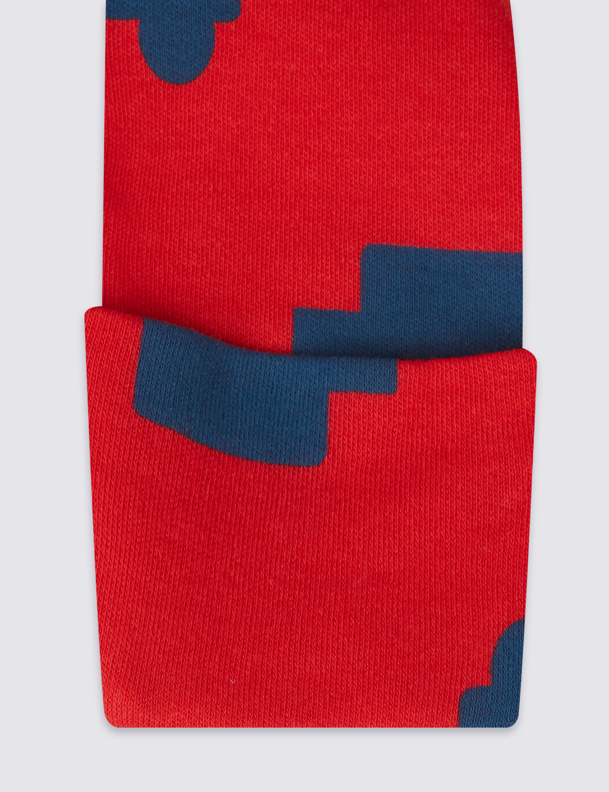 3 Pack Car Print Pure Cotton Sleepsuits 7 of 8