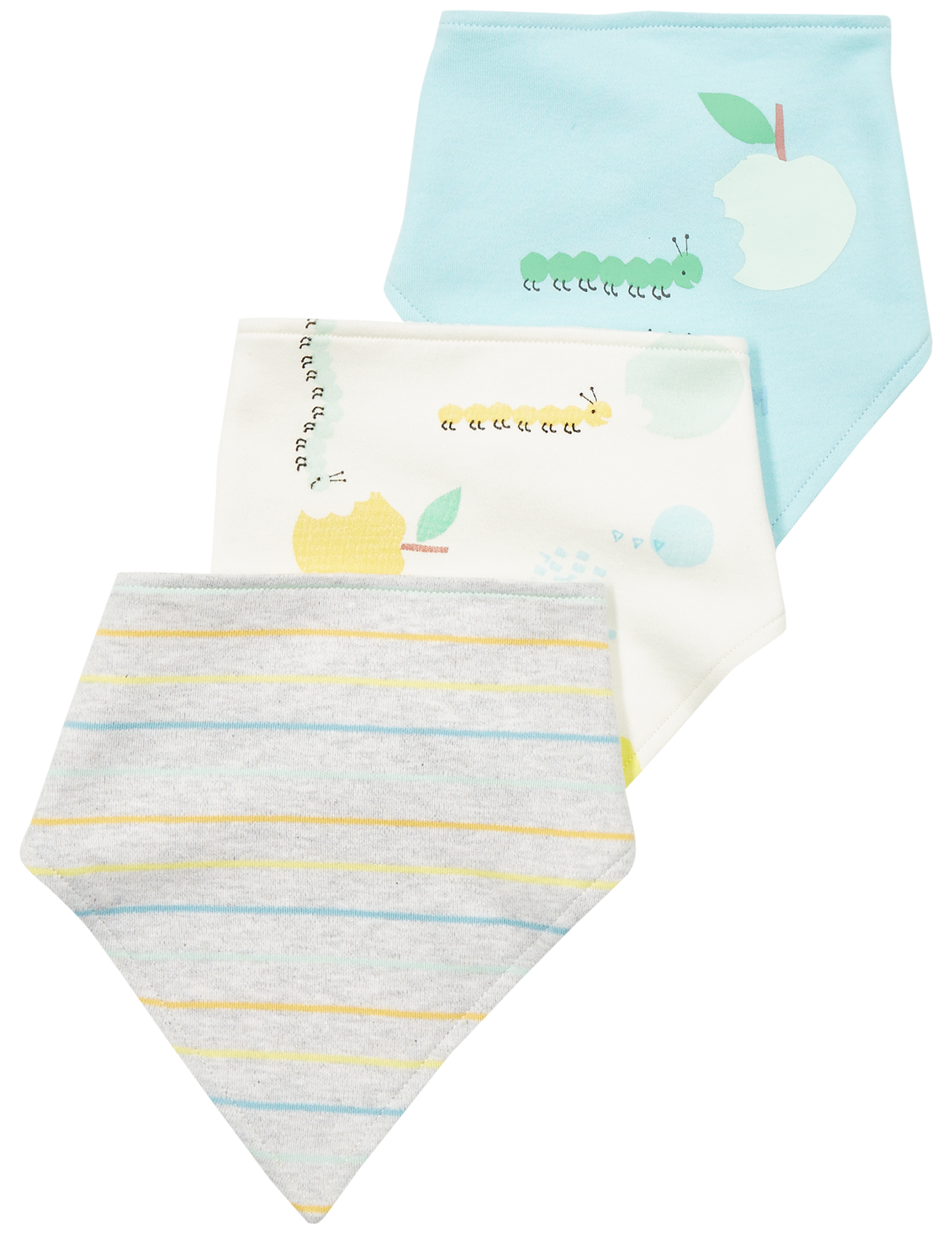 3 Pack Pure Cotton Dribble Bibs 2 of 2