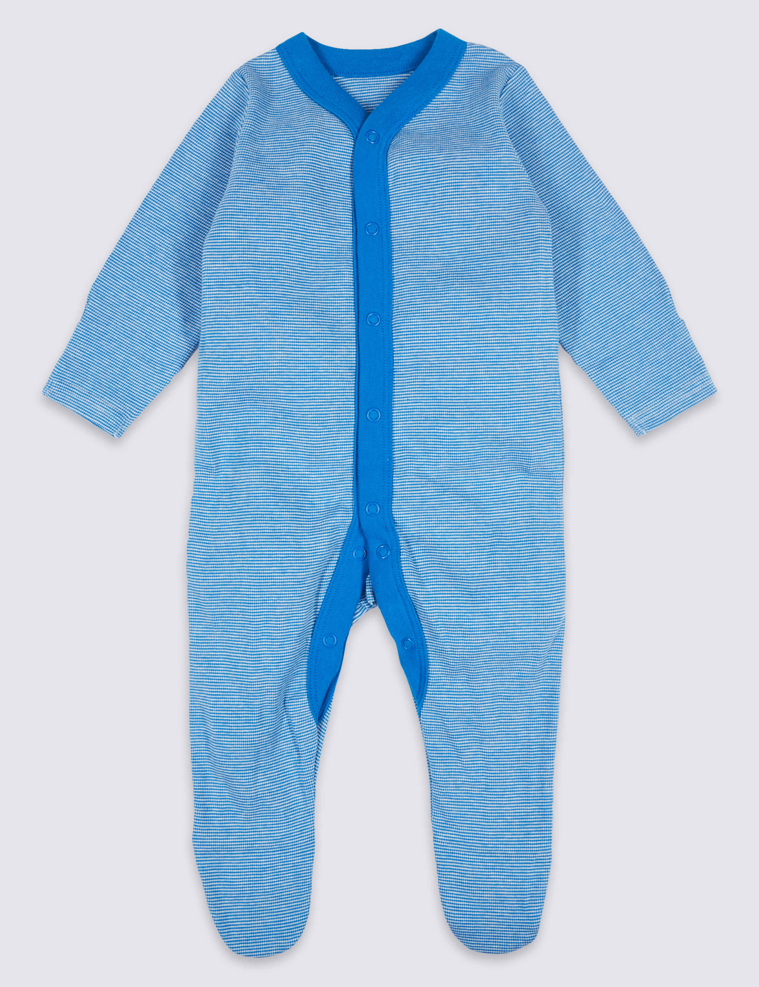 3 Pack Monster Print Pure Cotton Sleepsuits 3 of 9