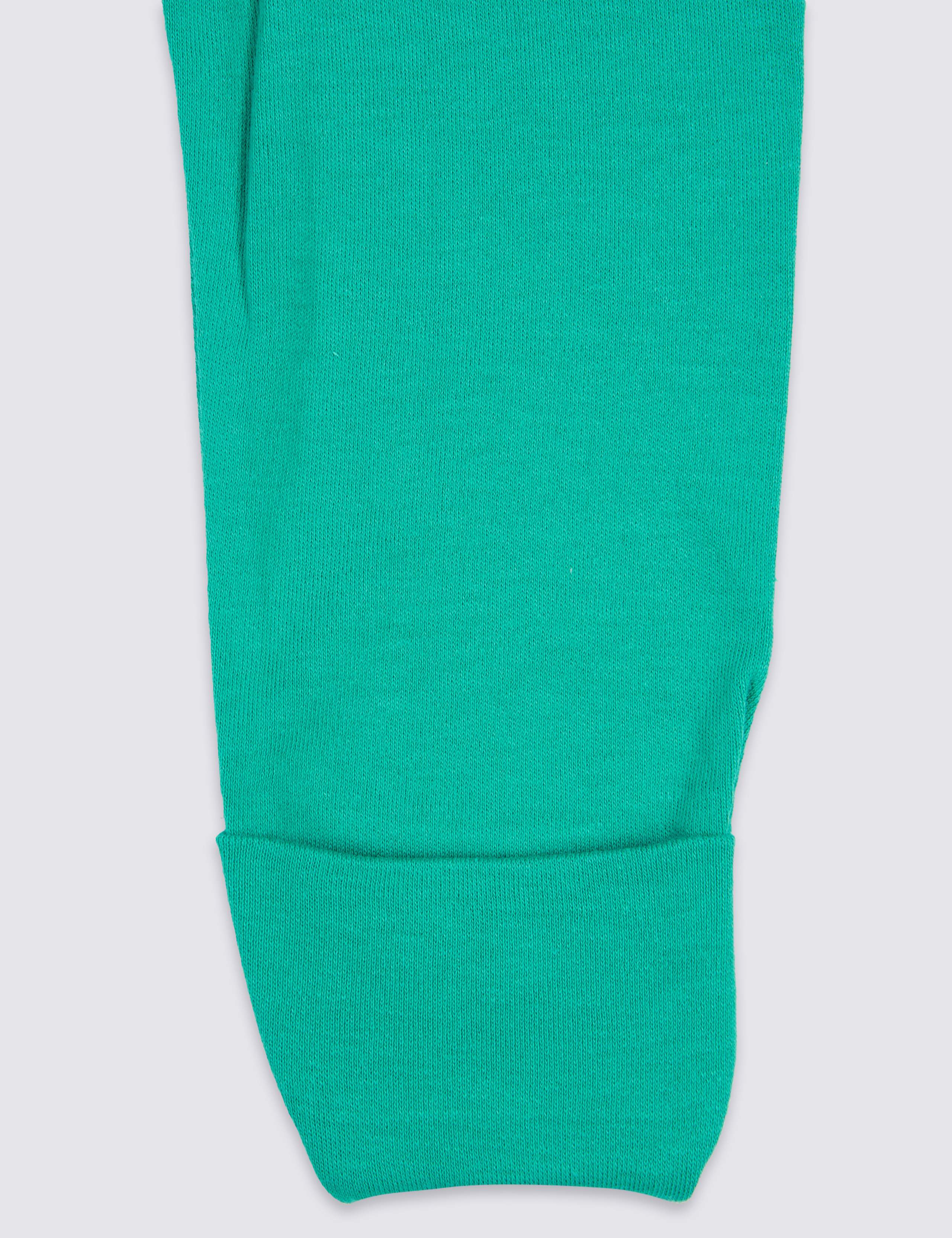 3 Pack Monster Print Pure Cotton Sleepsuits 8 of 9