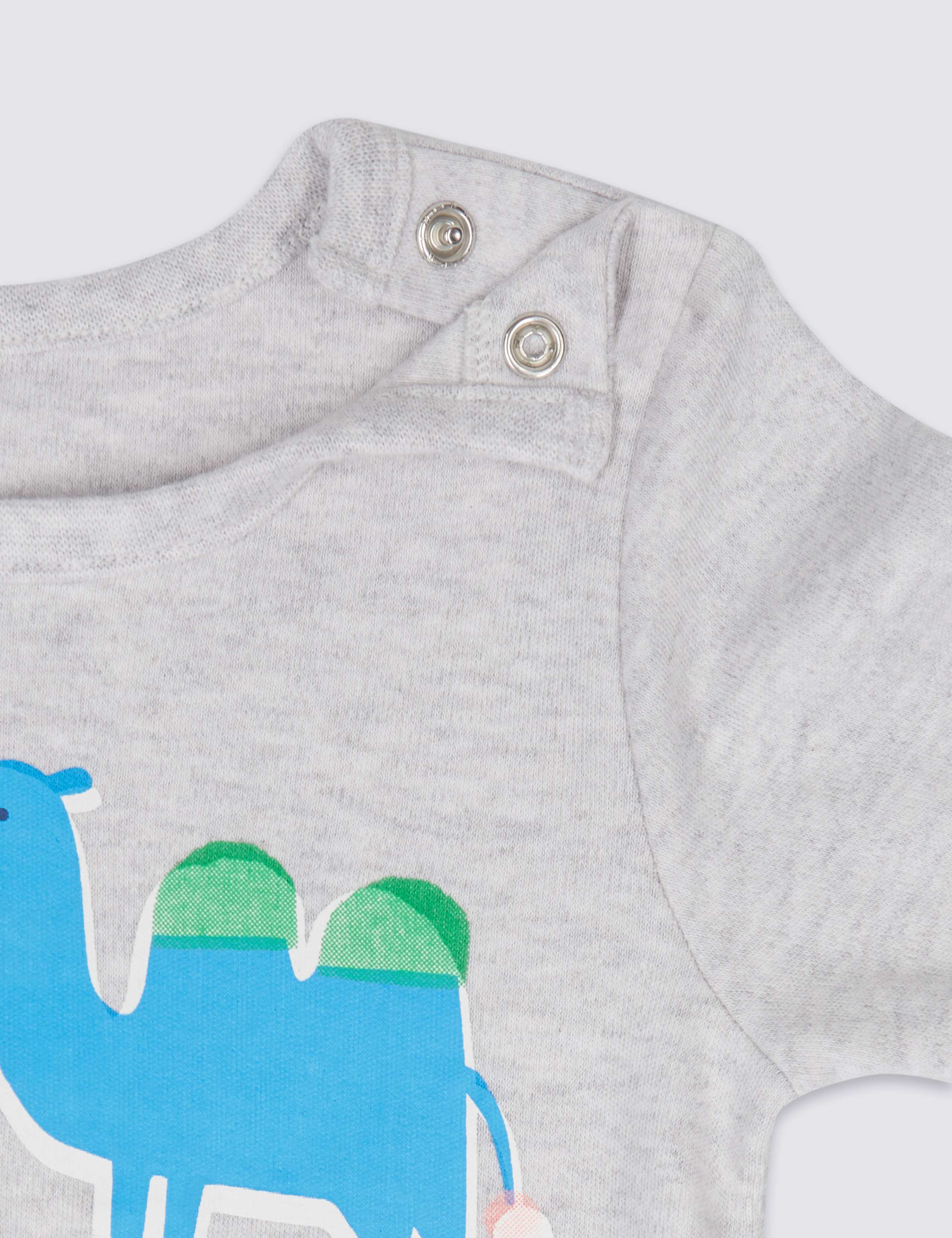 2 Pack Pure Cotton Sleepsuits 9 of 10