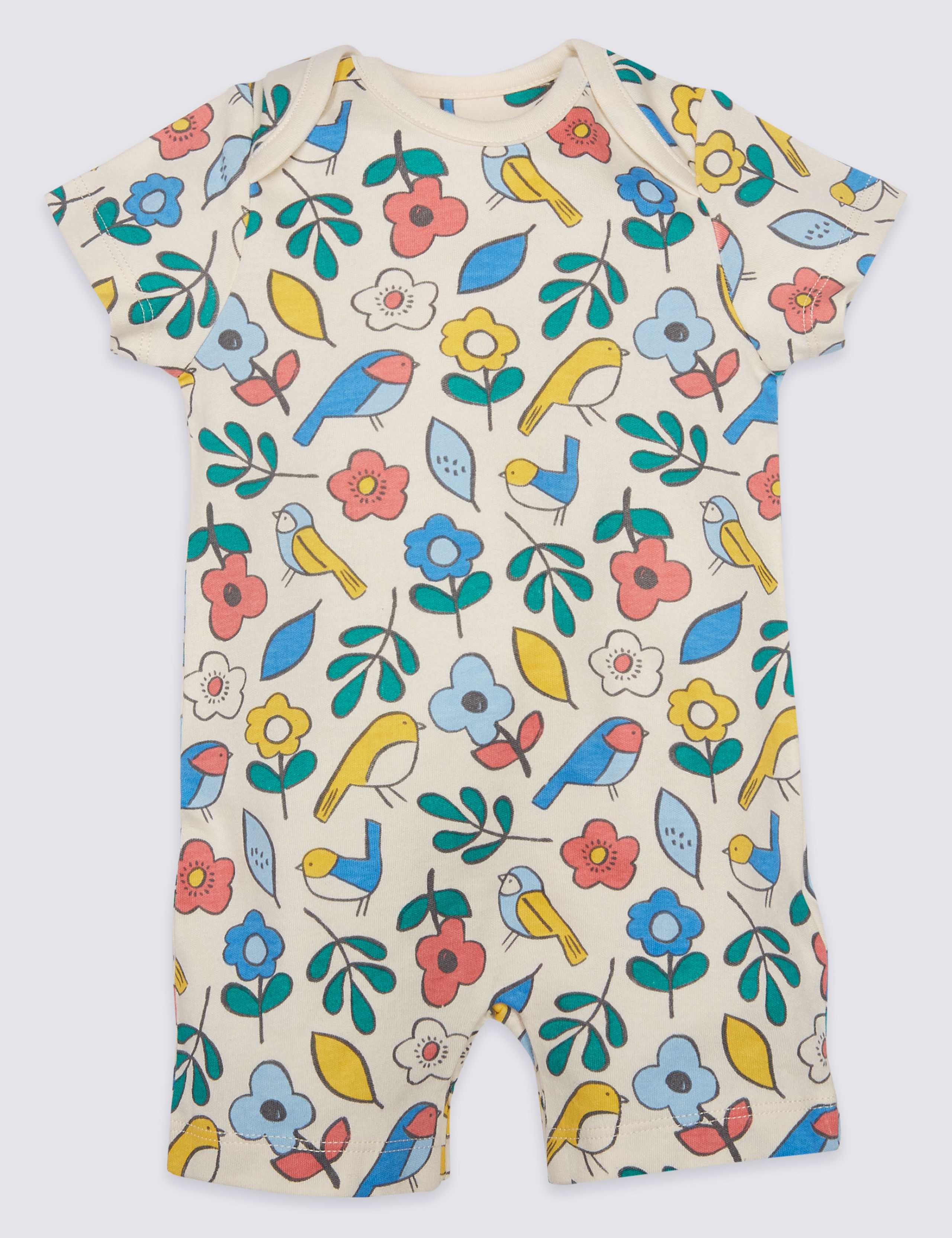 3 Pack Pure Cotton Floral  Rompers 2 of 7