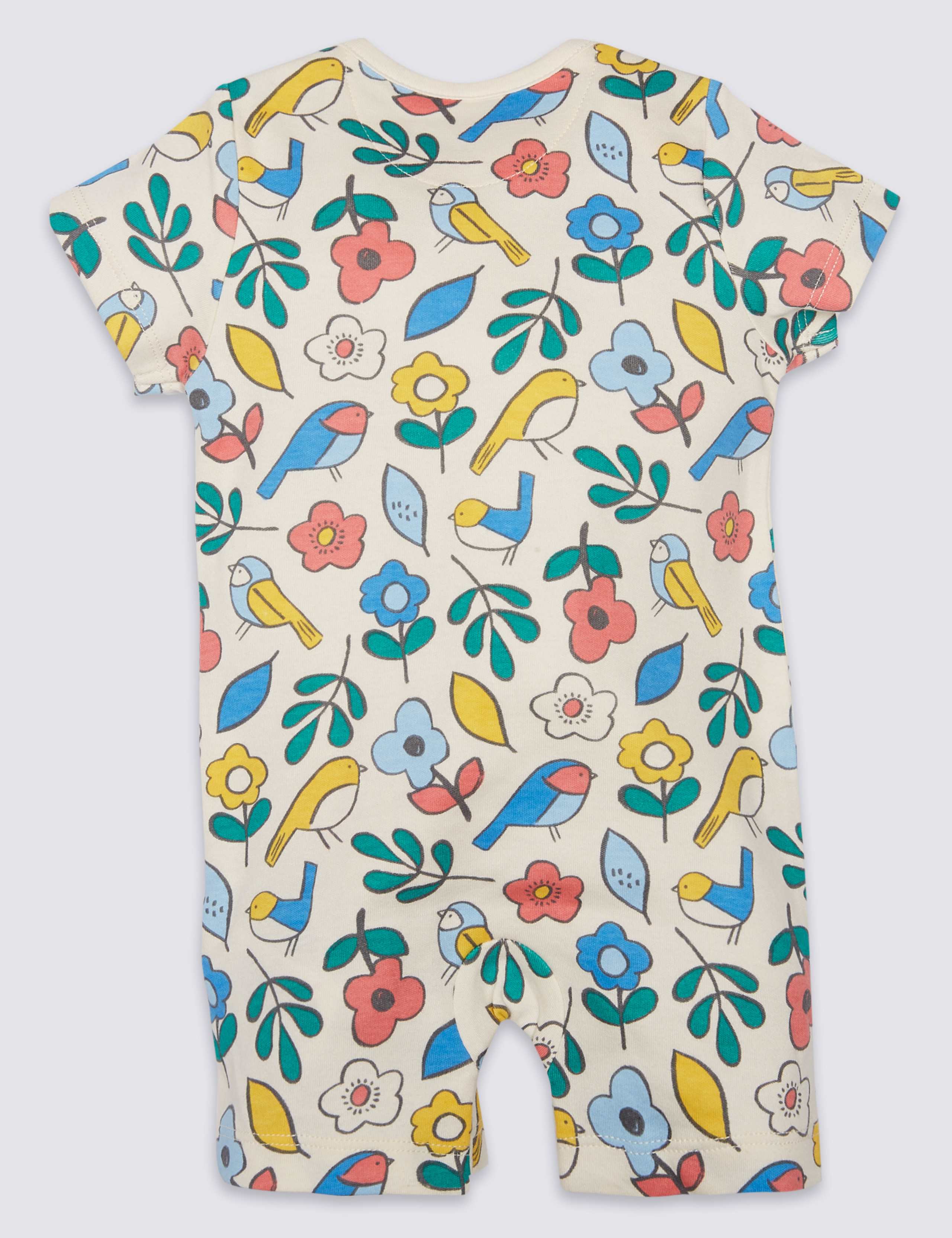 3 Pack Pure Cotton Floral  Rompers 5 of 7