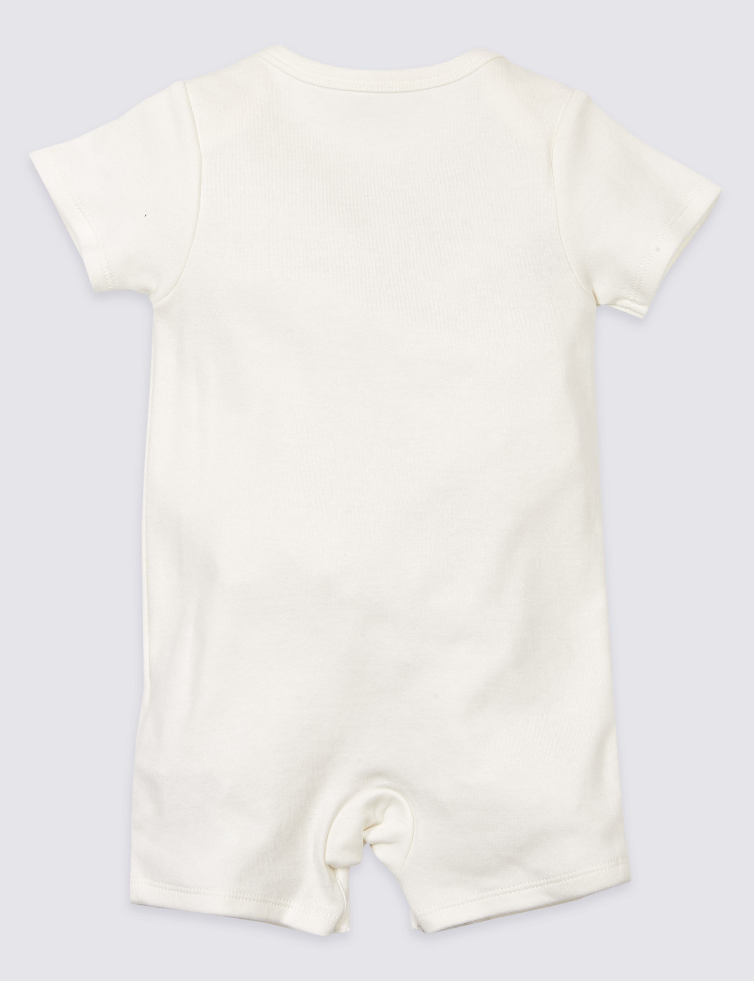 3 Pack Pure Cotton Tropical Print Rompers 5 of 6