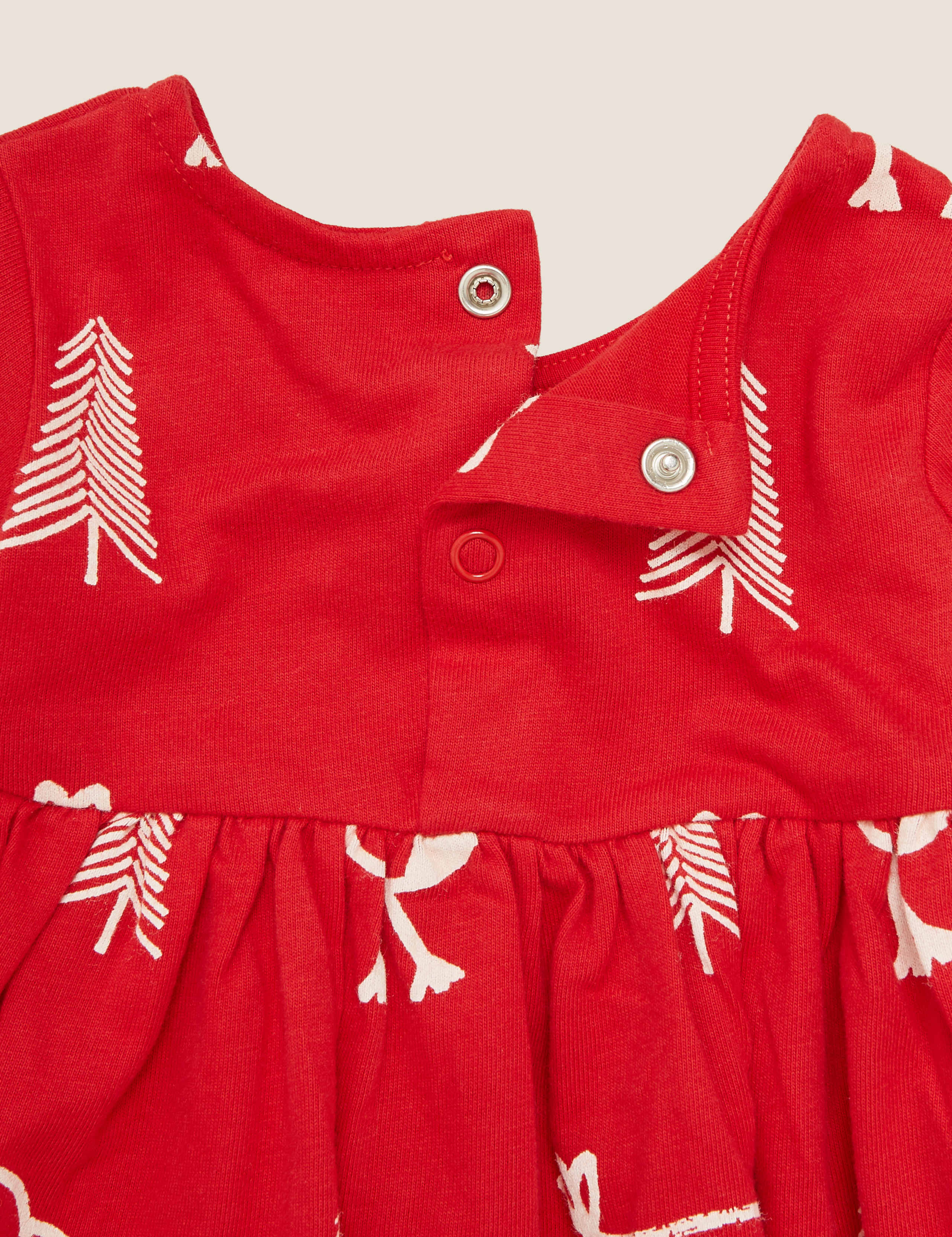 Pure Cotton Robin Print Dress (0-12 Mths) 3 of 3