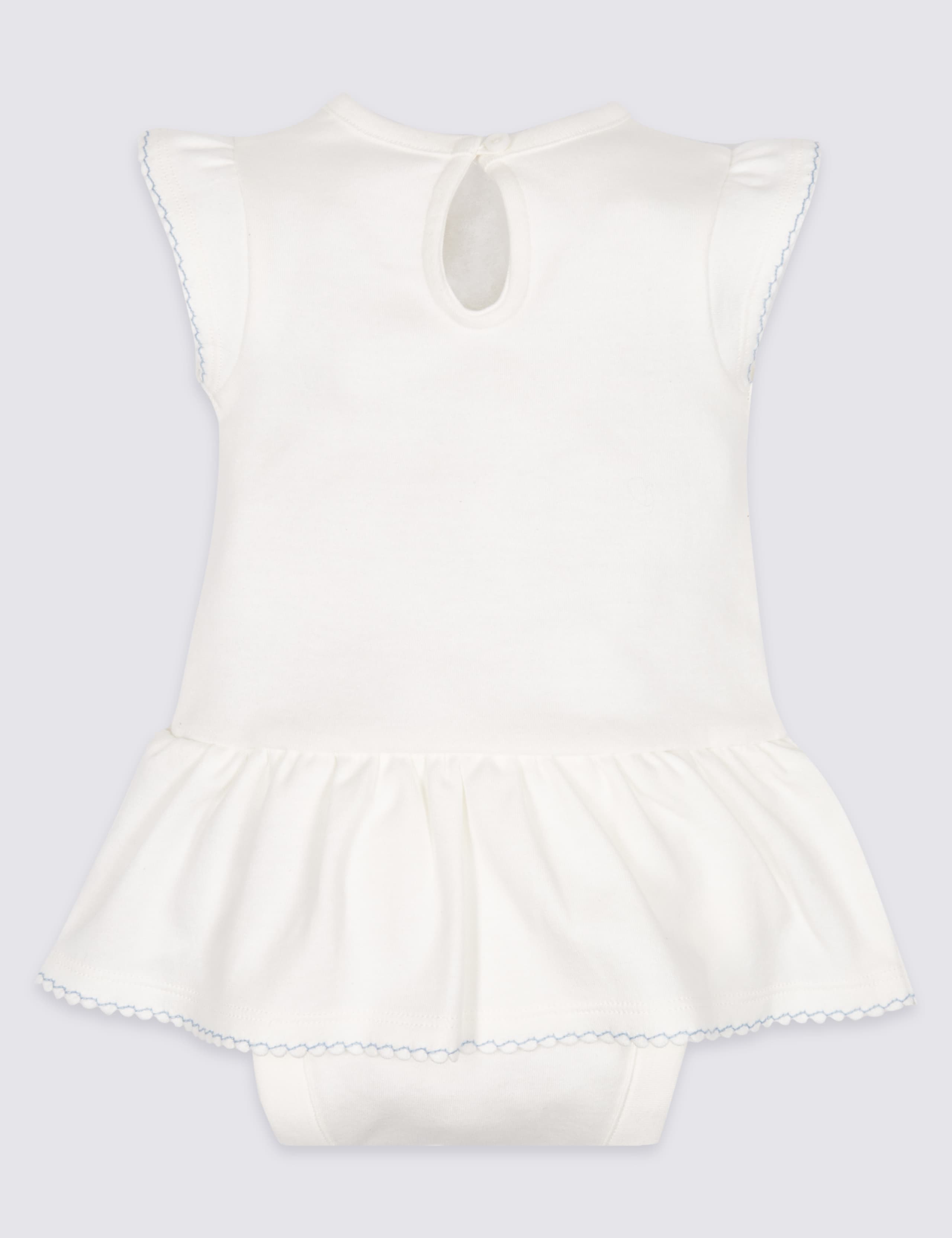 Pure Cotton Floral Jersey Body Dress 2 of 4