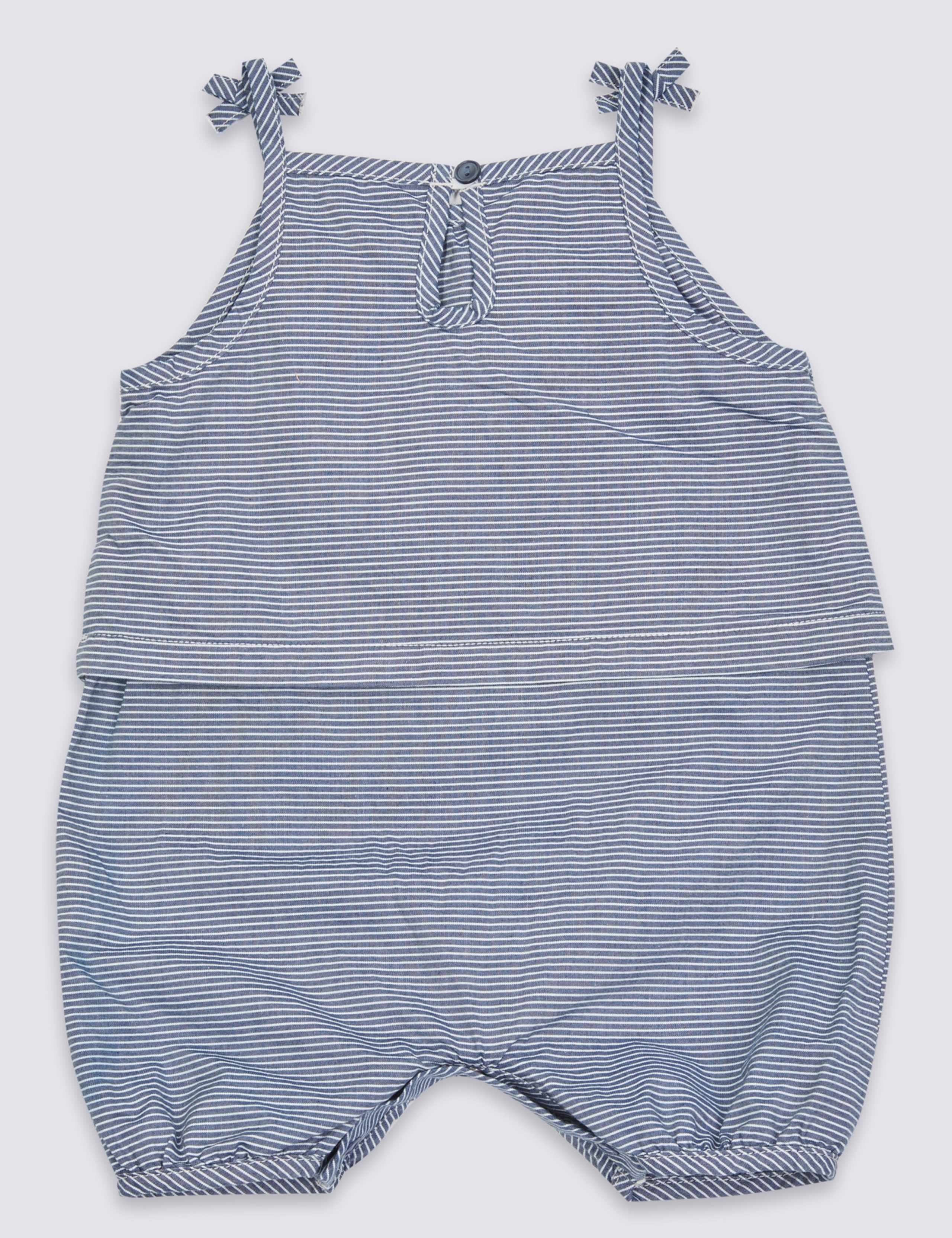 Pure Cotton Striped Romper 2 of 3