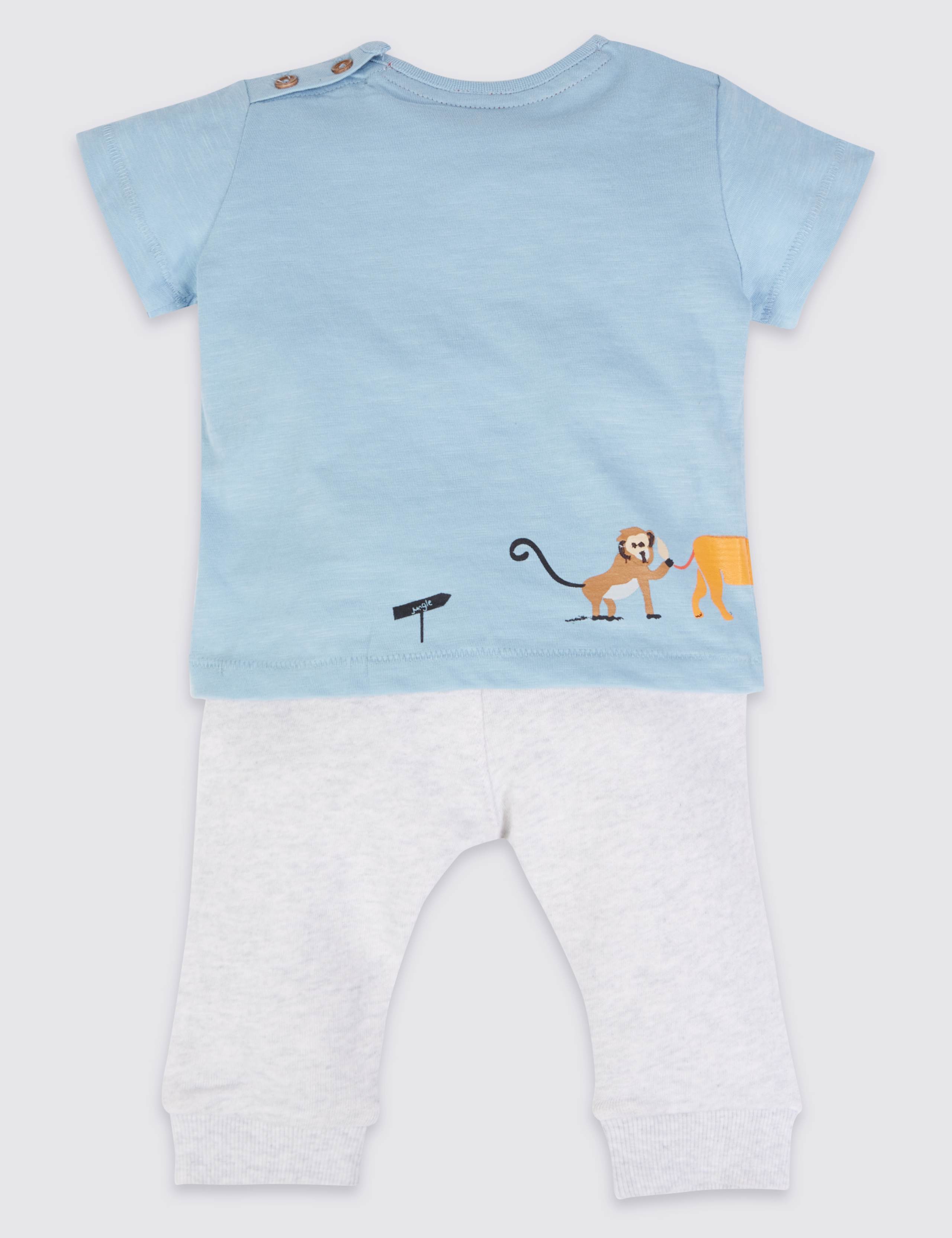 2 Piece Pure Cotton Top & Joggers Outfit 2 of 5