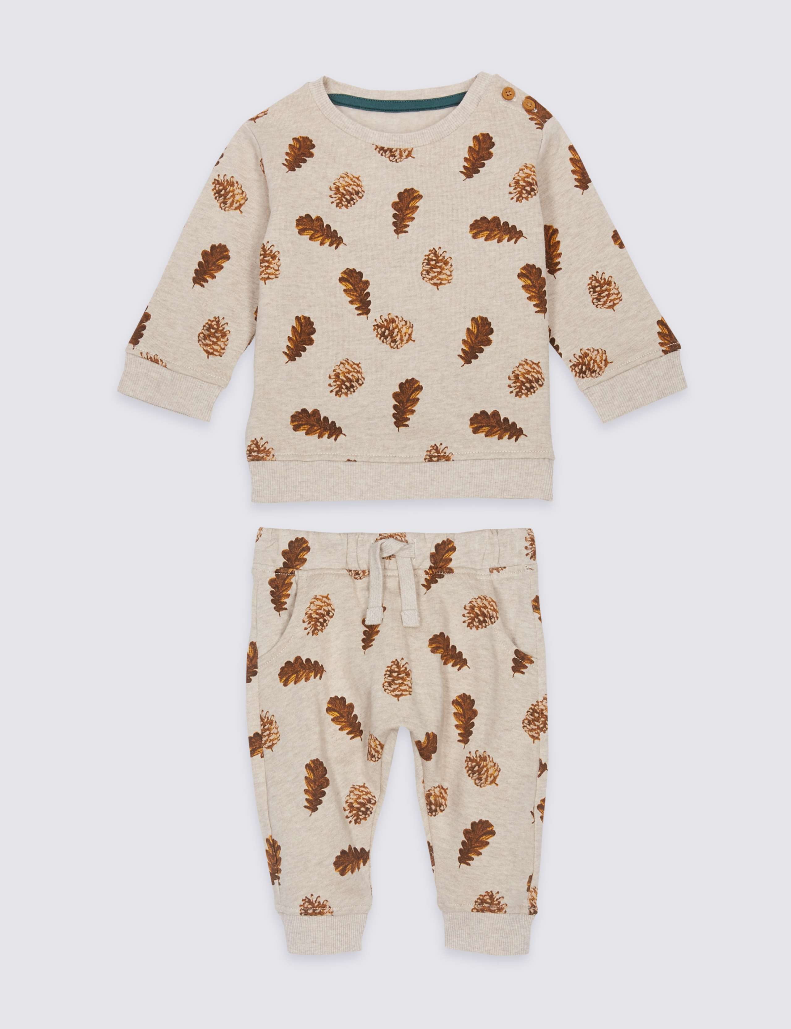 2 Piece All Over Print Top & Bottom Outfit 1 of 6