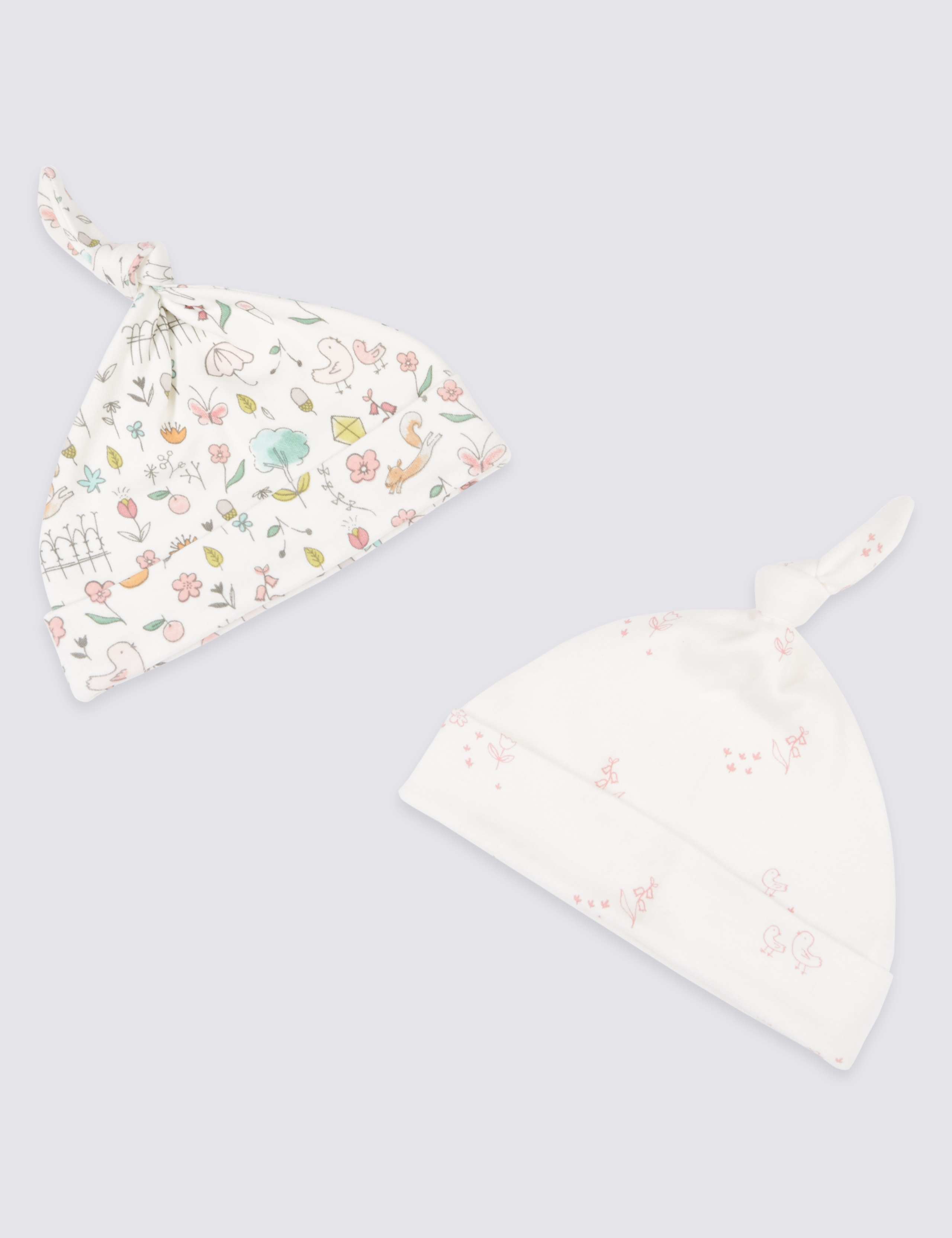 2 Pack Pure Cotton Assorted Hats 1 of 2