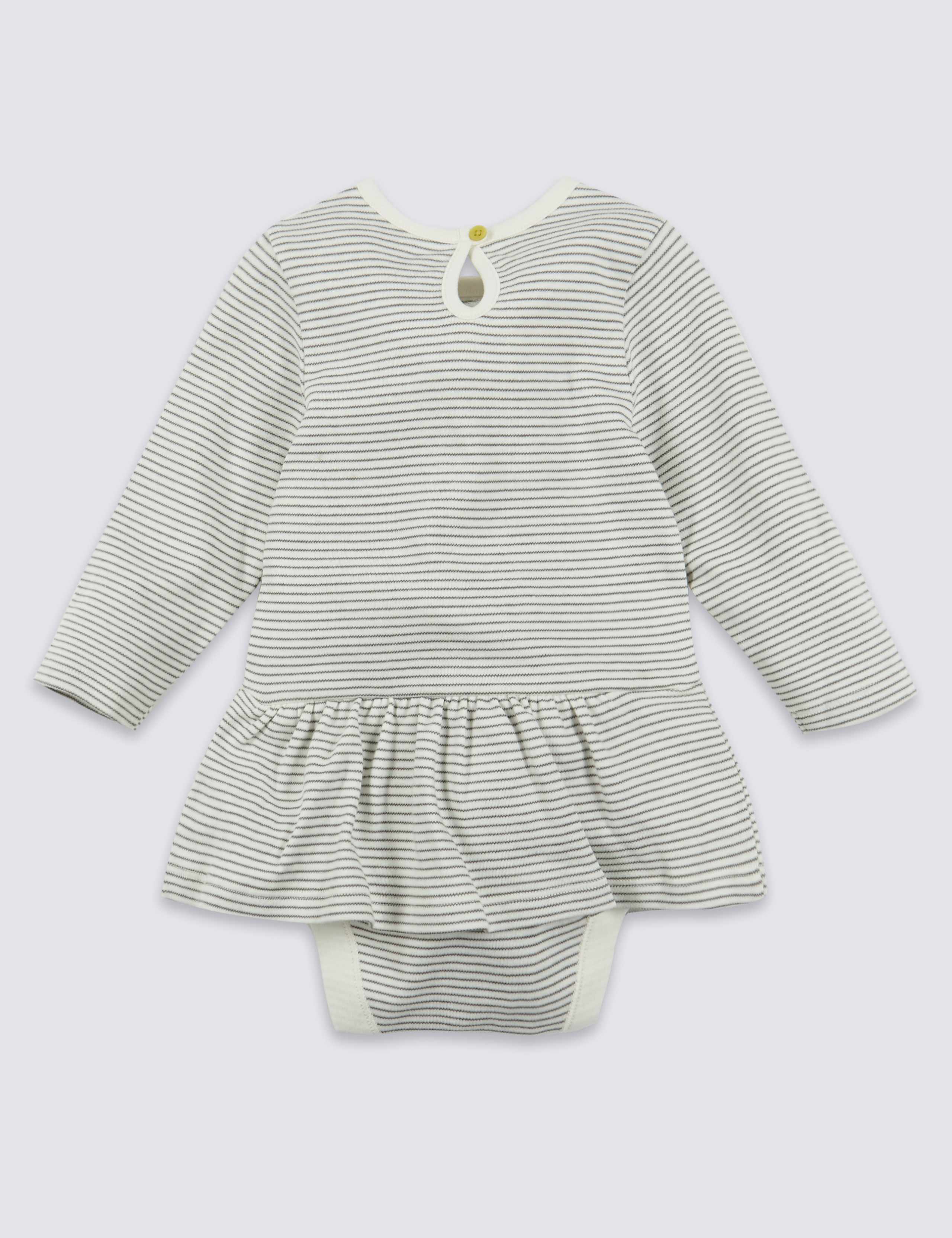 Pure Cotton Cat Face Body Baby Dress 2 of 7