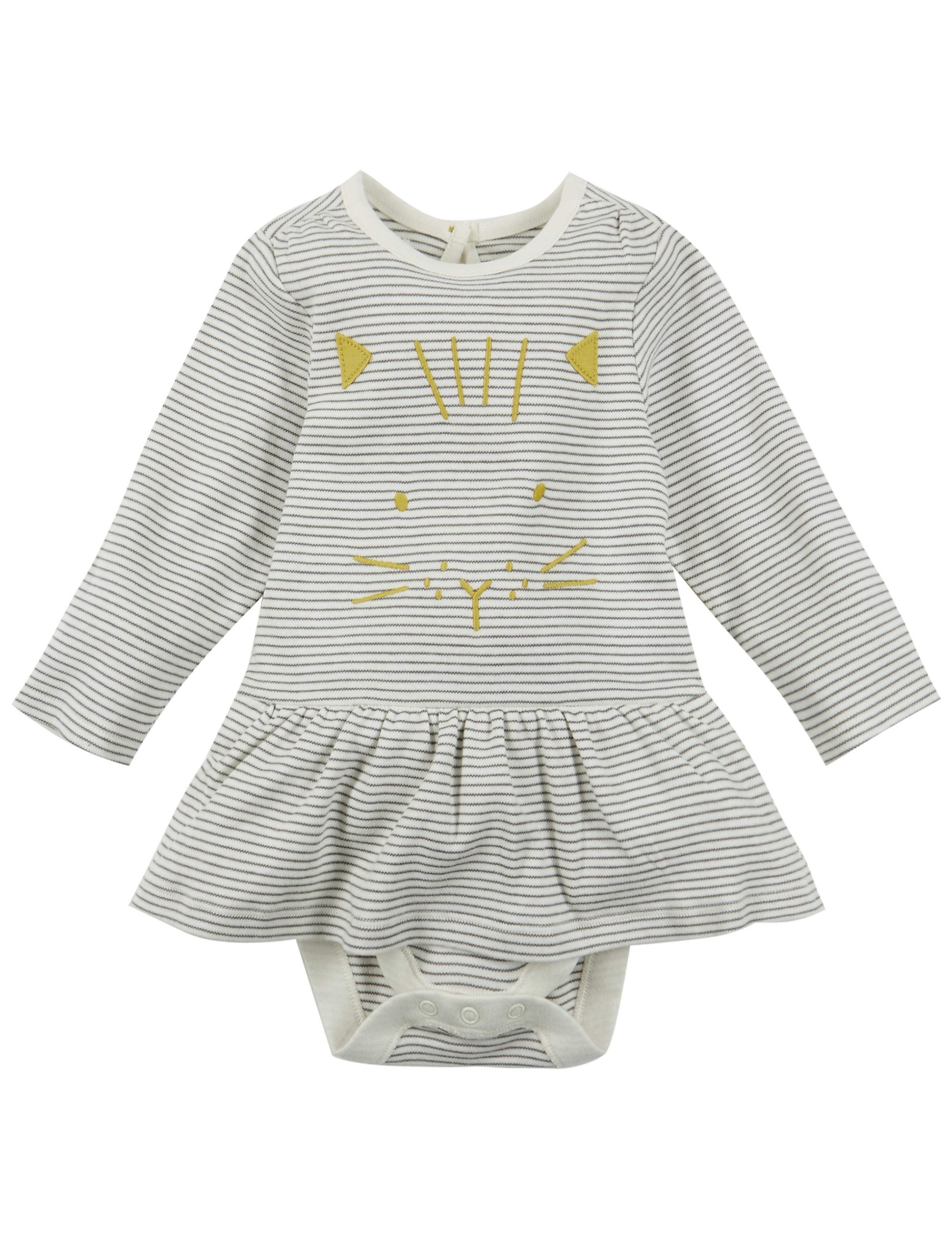 Pure Cotton Cat Face Body Baby Dress 6 of 7