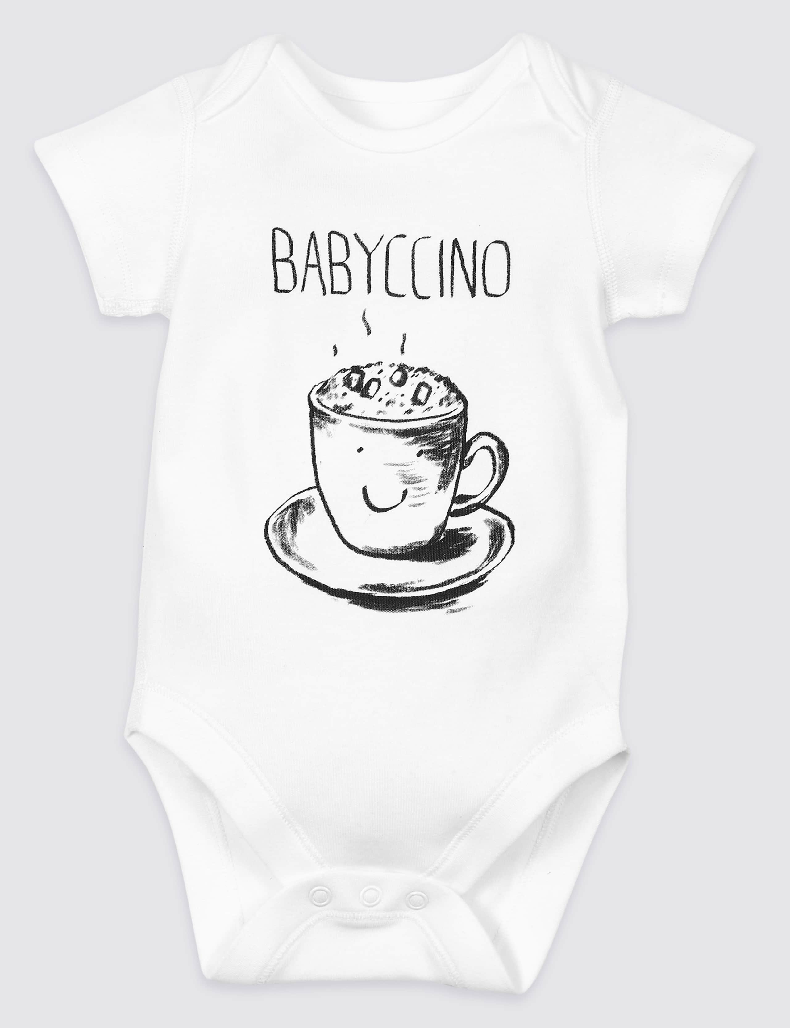 Pure Cotton Babyccino Bodysuit 1 of 3